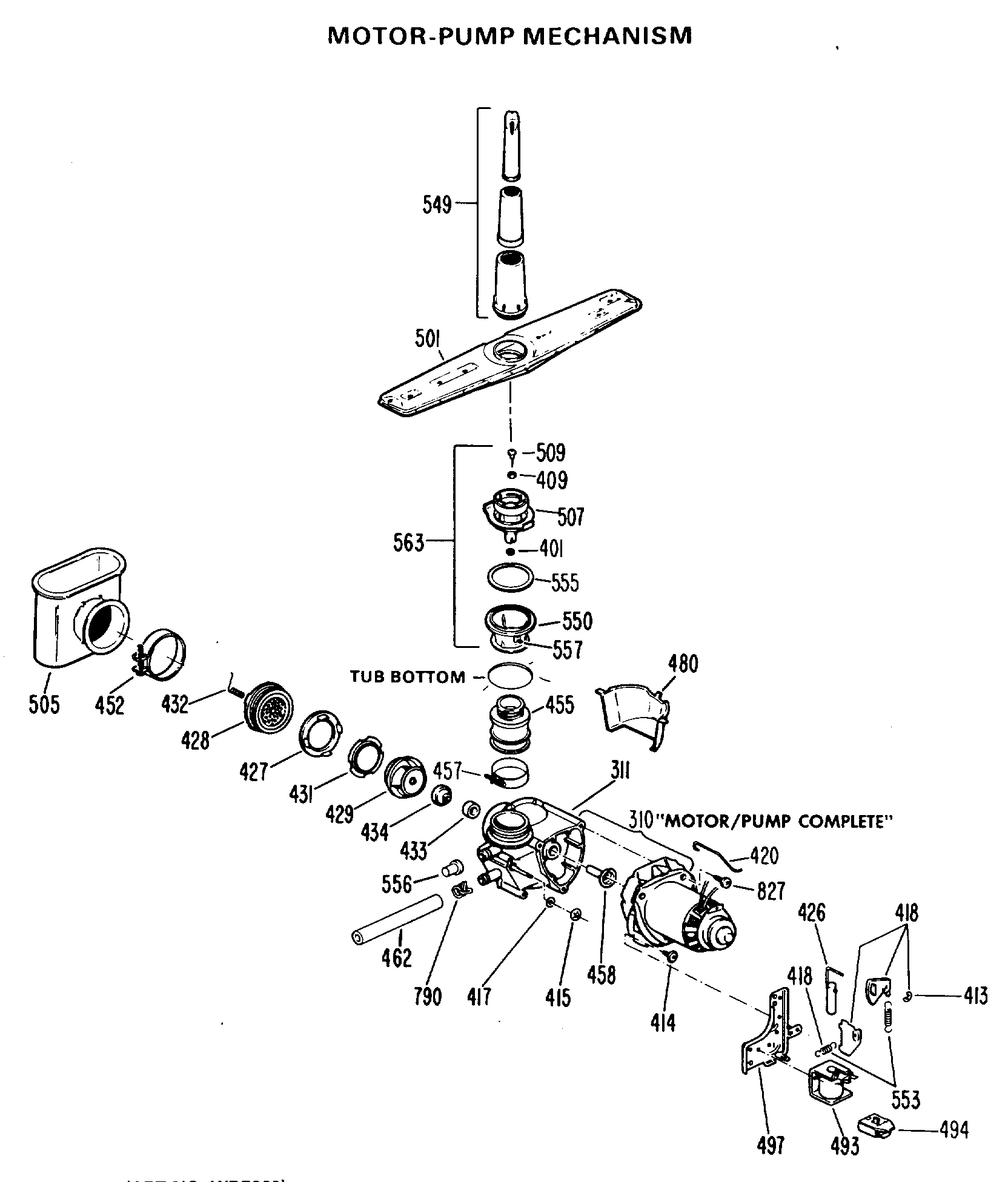 MOTOR-PUMP MECHANISM
