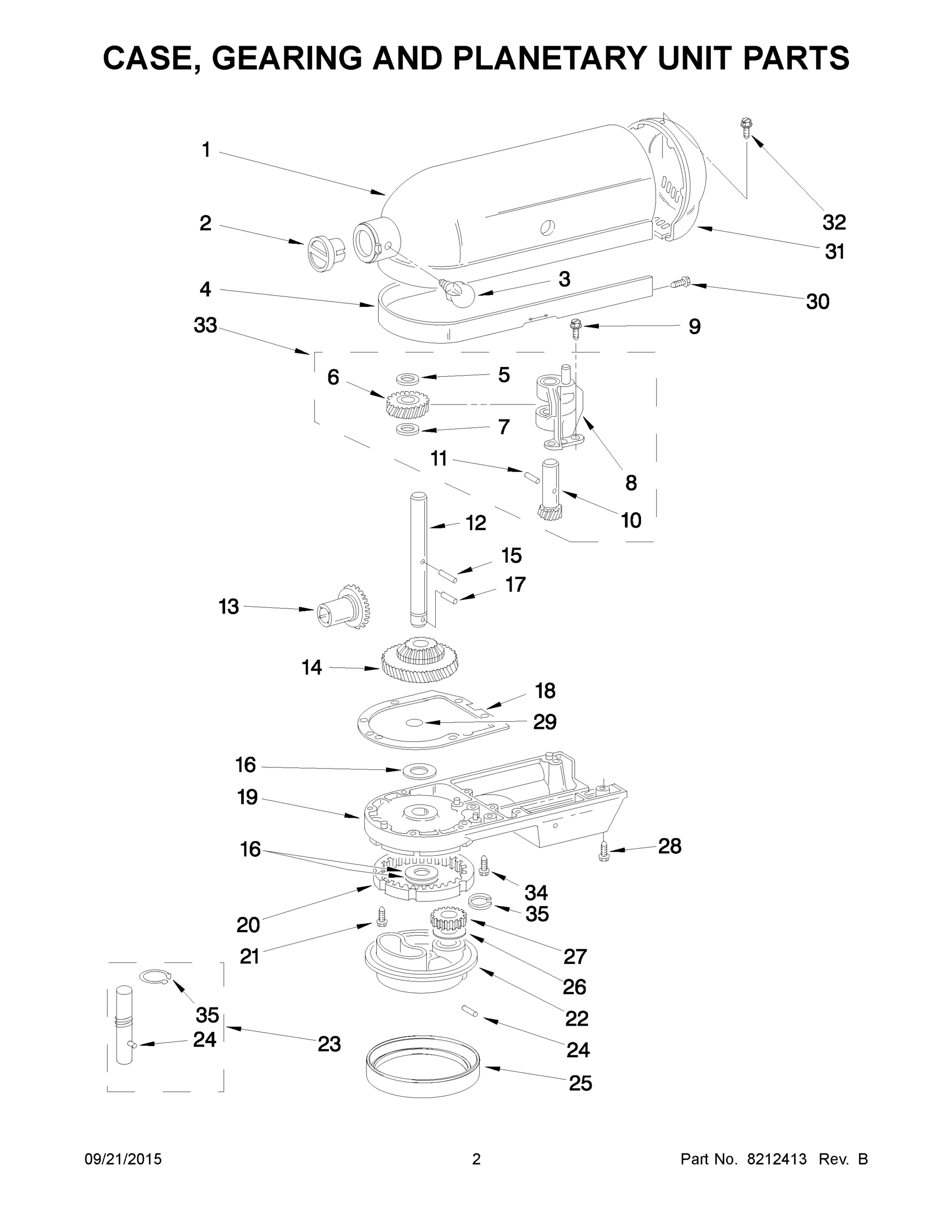 02 - CASE, GEARING AND PLANETARY UNIT PARTS