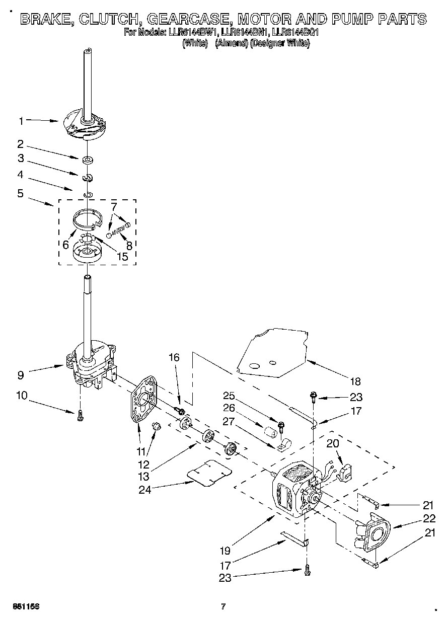 05 - BRAKE, CLUTCH, GEARCASE, MOTOR & PUMP