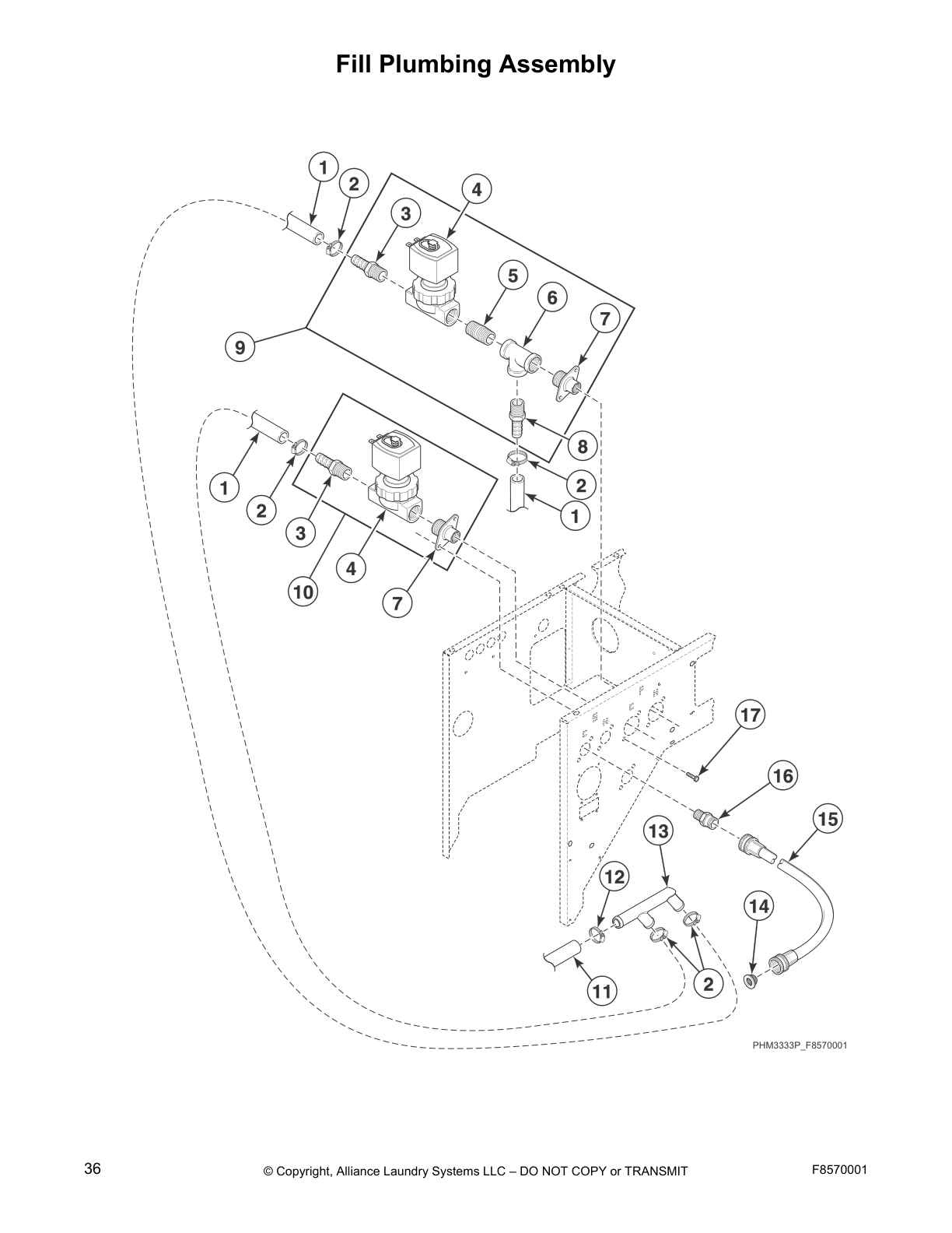 Fill Plumbing Assembly