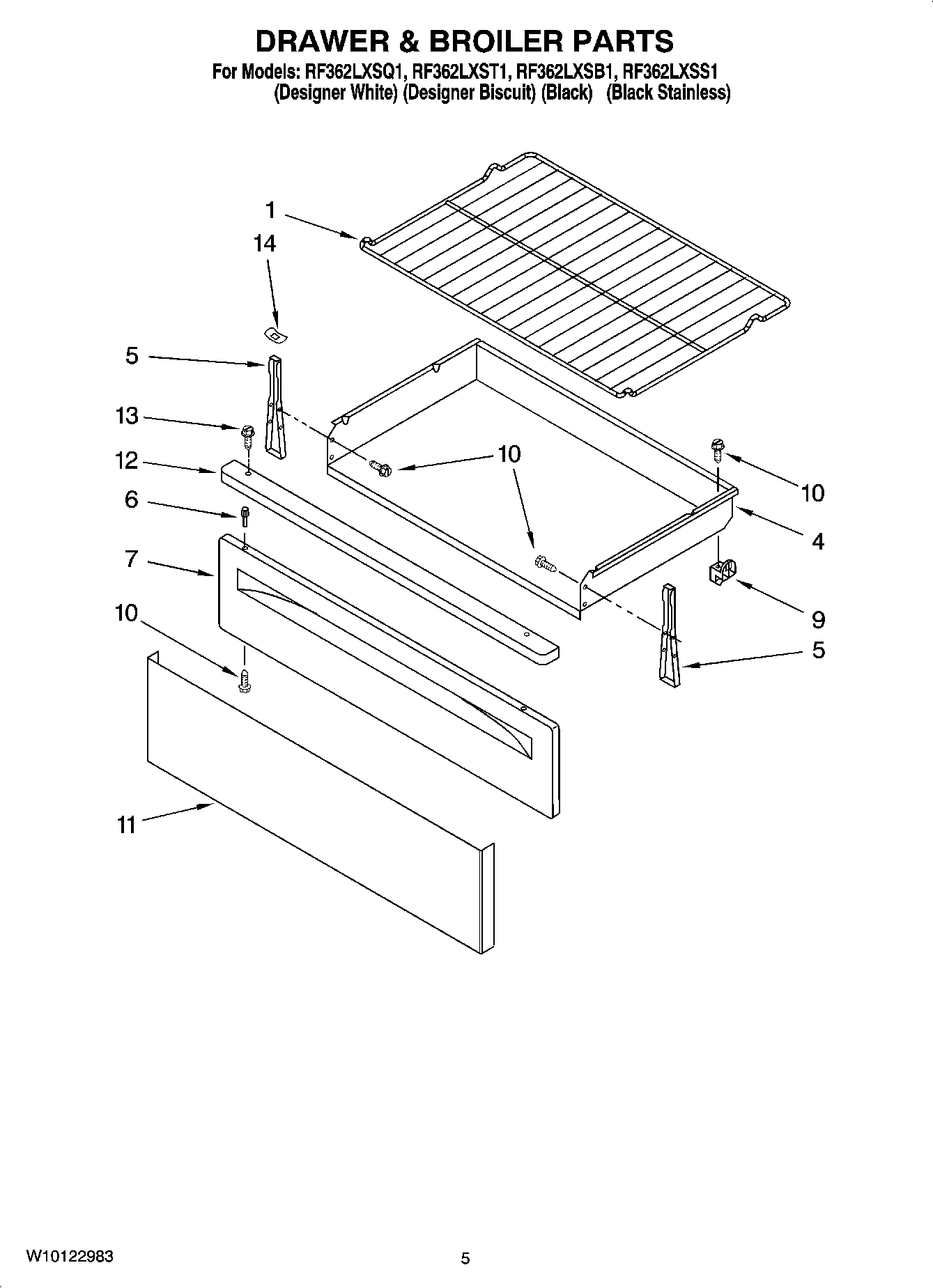 04 - DRAWER & BROILER PARTS
