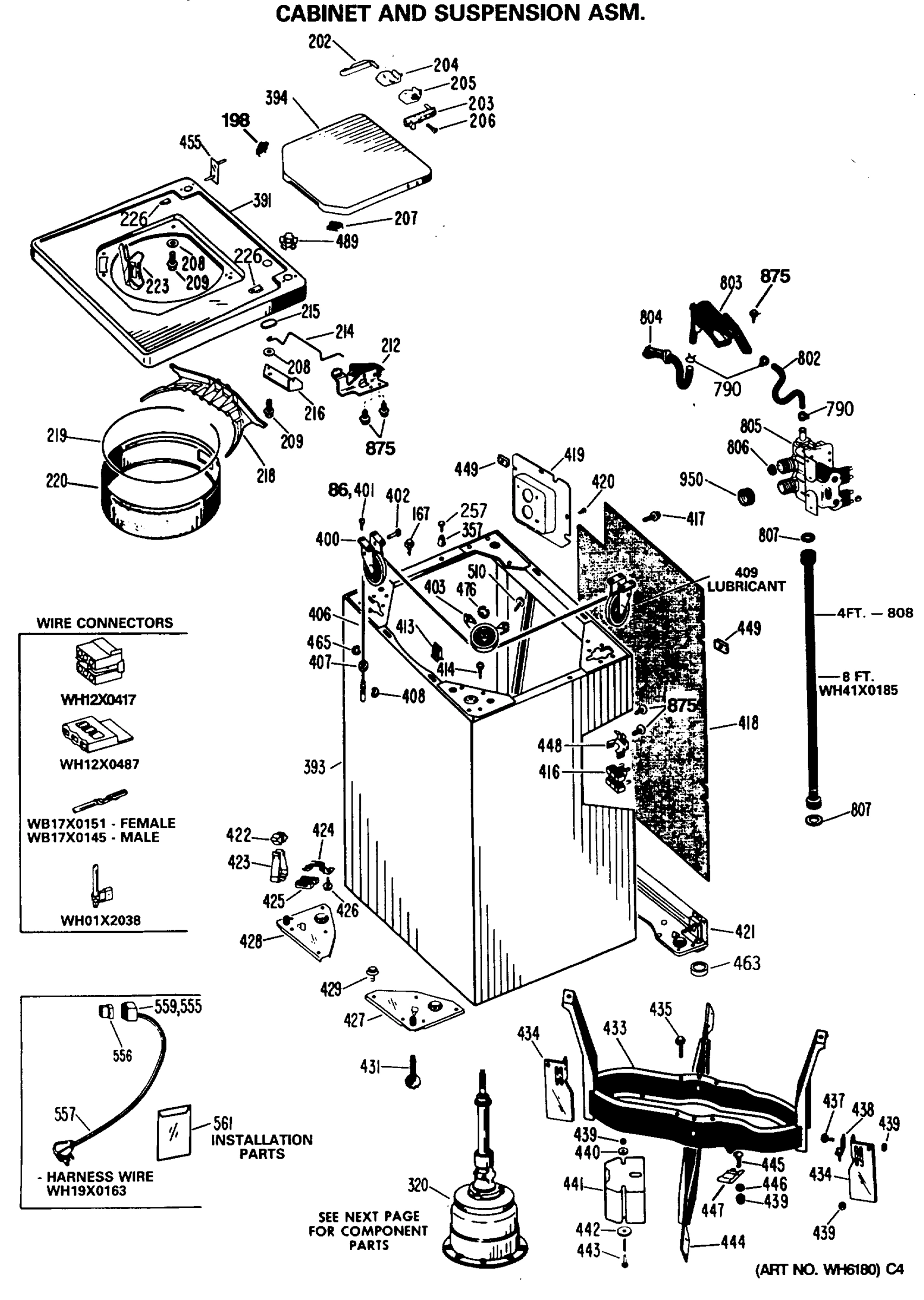 CABINET AND SUSPENSION ASM.