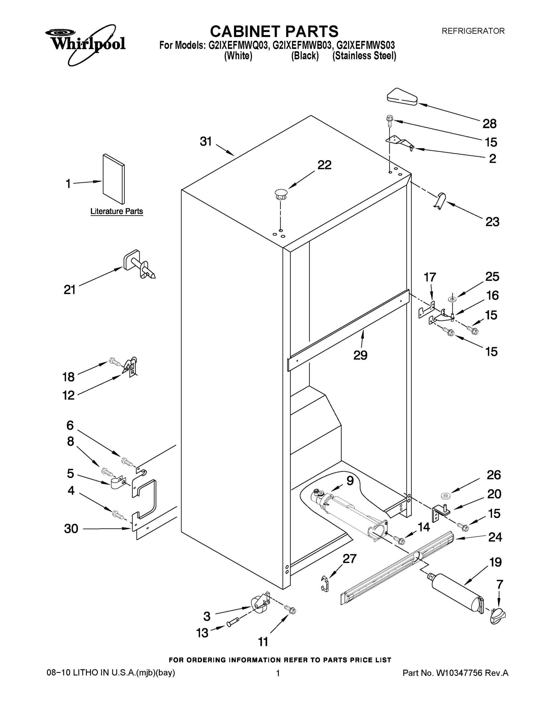 01 - CABINET PARTS