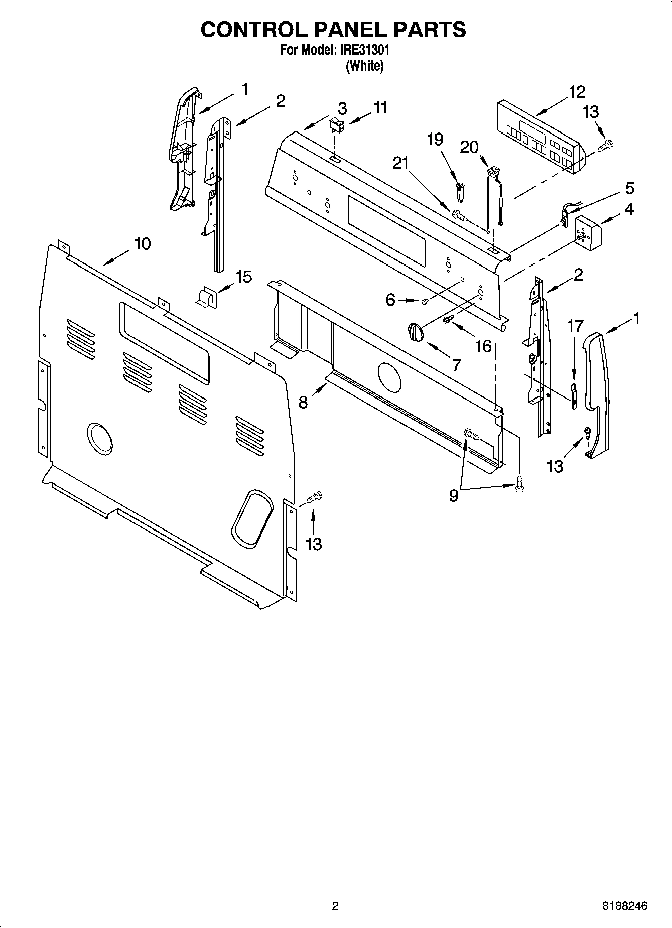 02 - CONTROL PANEL PARTS
