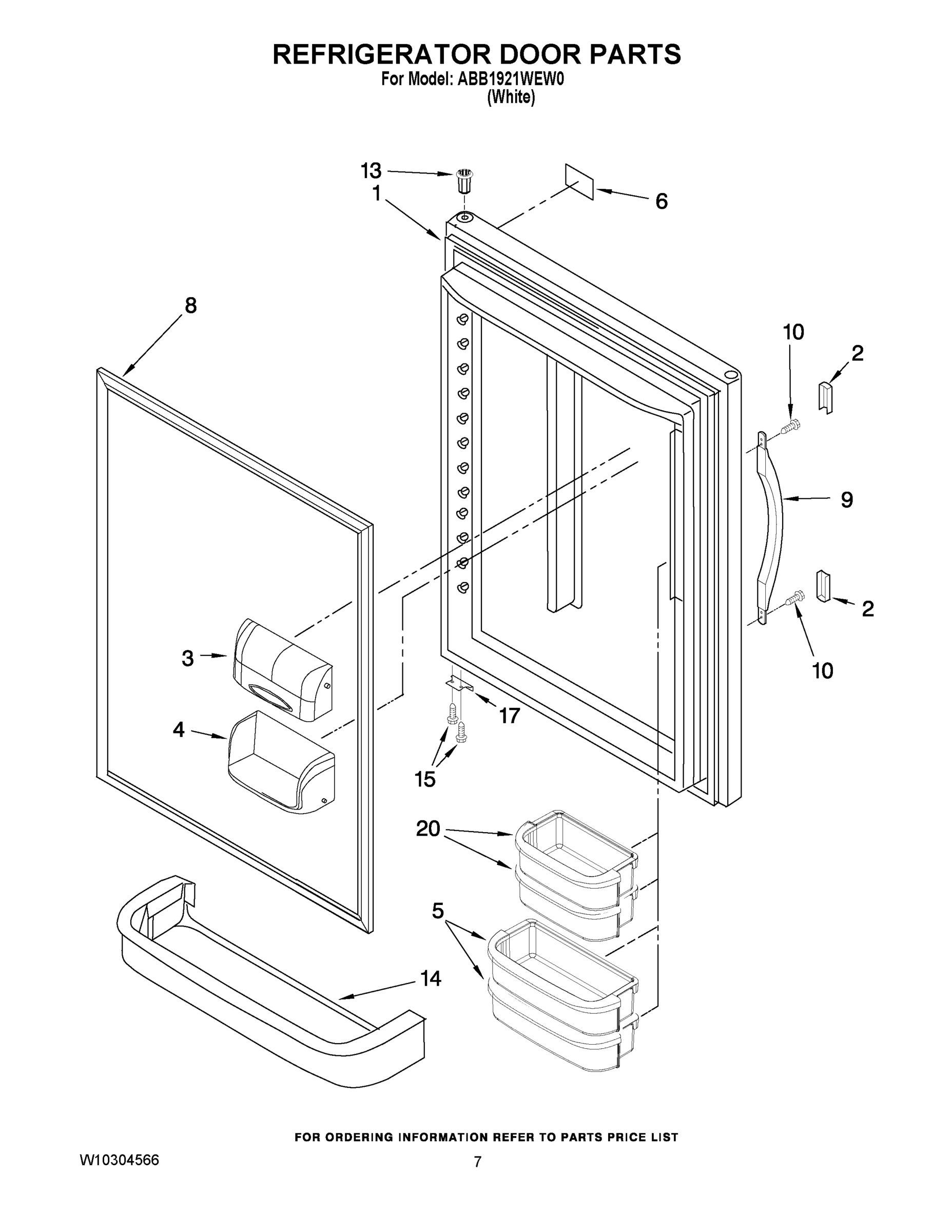 04 - REFRIGERATOR DOOR PARTS