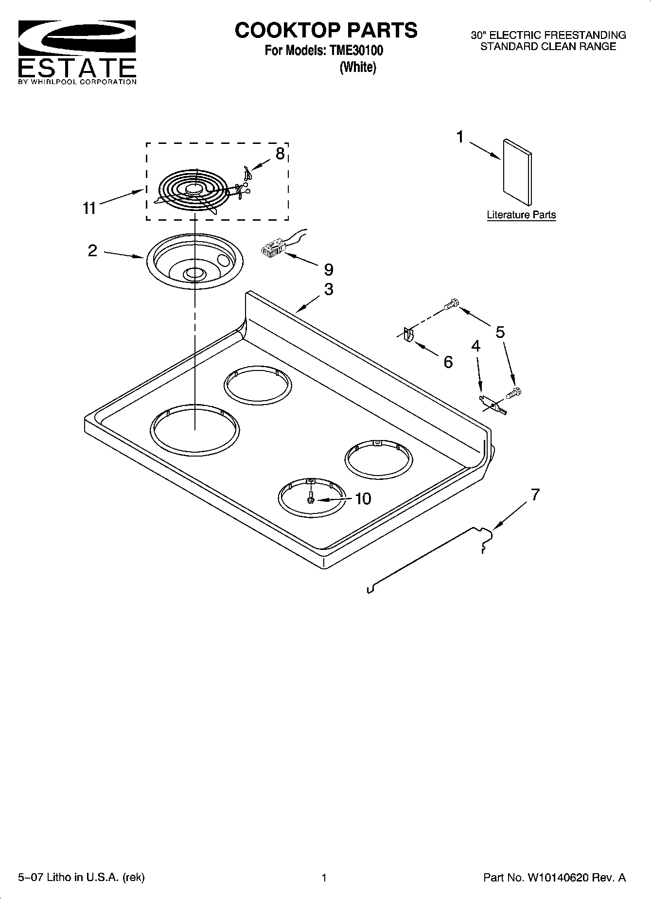 01 - COOKTOP PARTS
