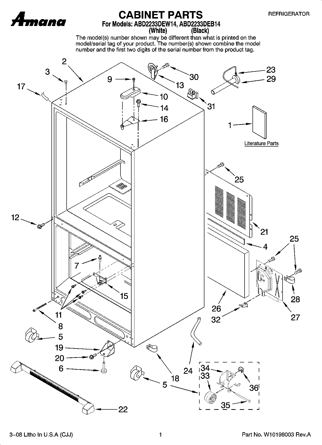 01 - CABINET PARTS