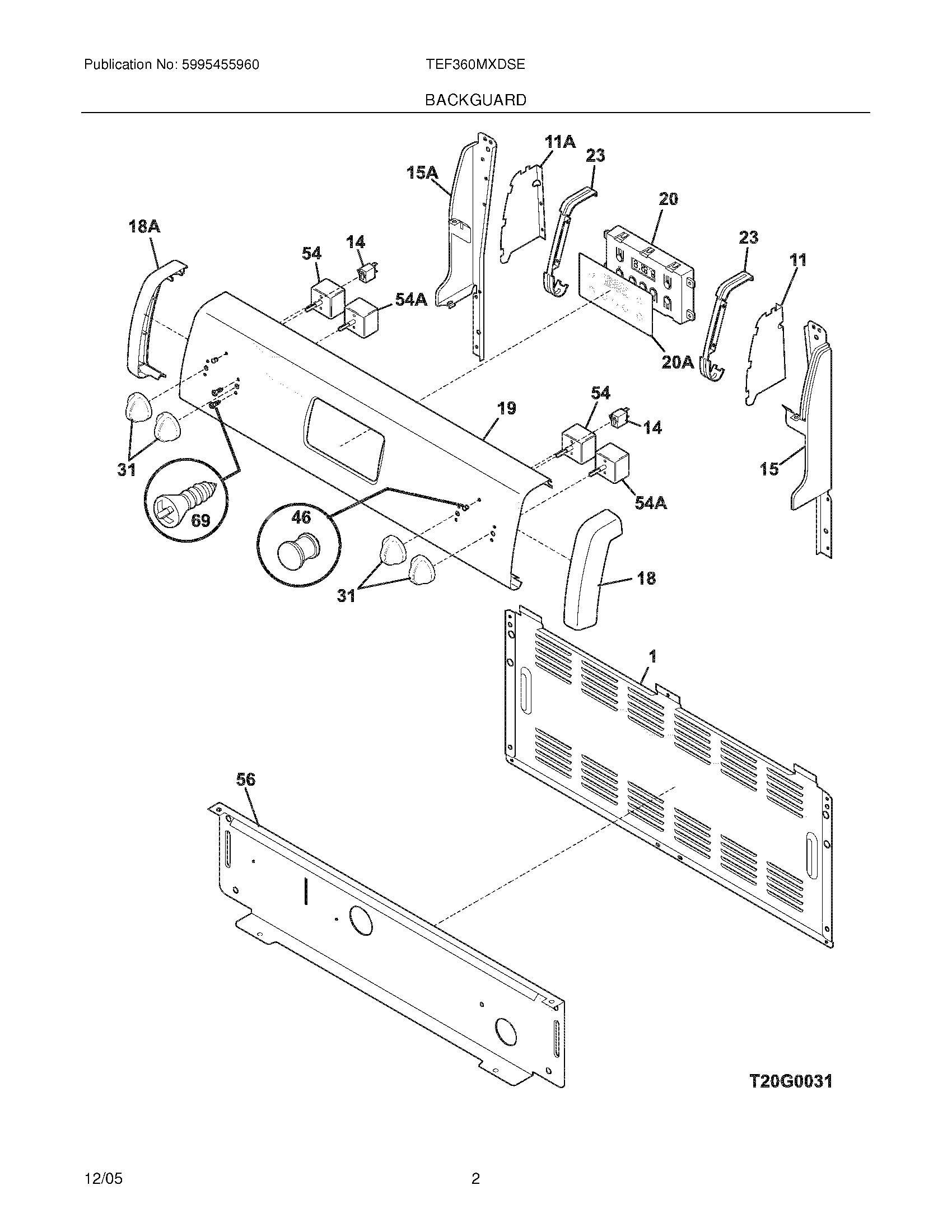 Electrolux TEF360MXDSE Parts List | Part Advantage Electrolux TEF360MXDSE Parts List | Part Advantage