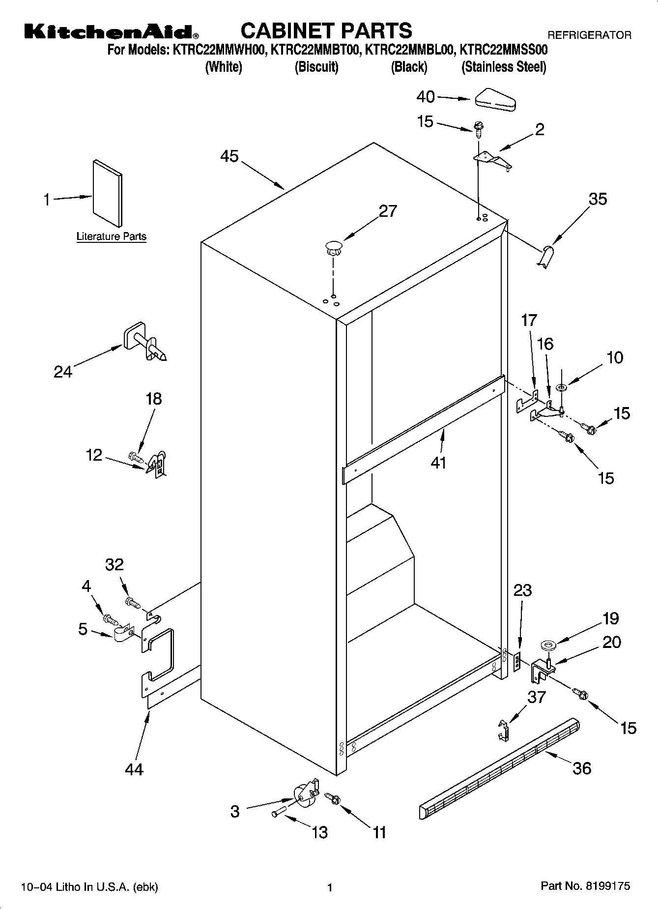 01 - CABINET PARTS