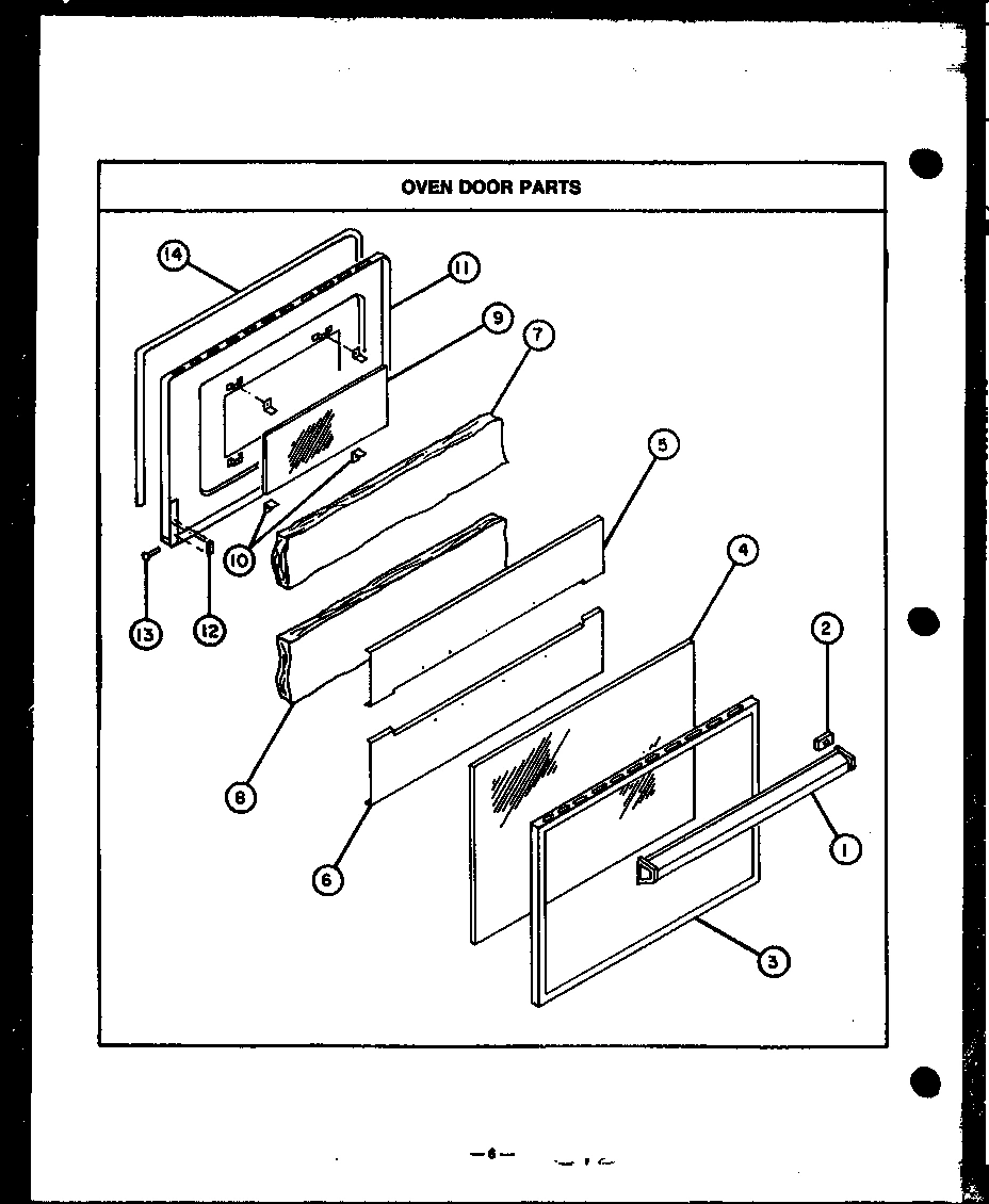 05 - OVEN DOOR PARTS