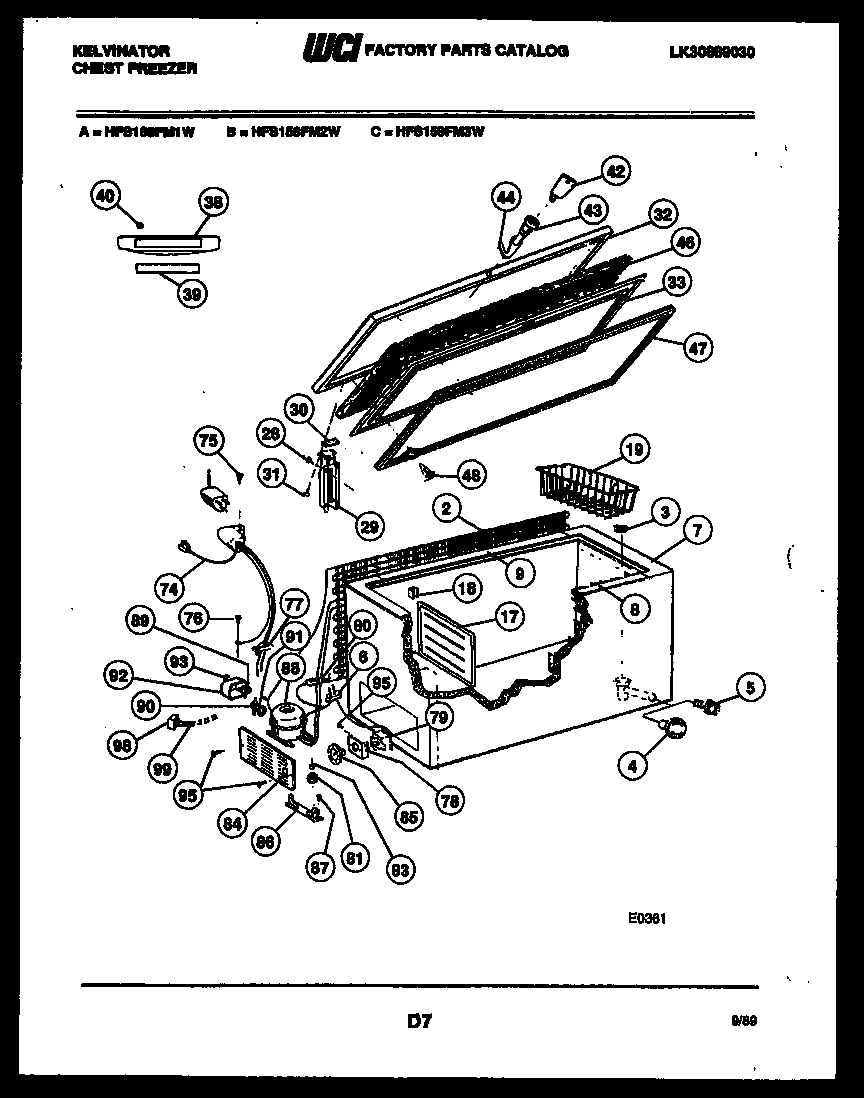 02 - CHEST FREEZER PARTS