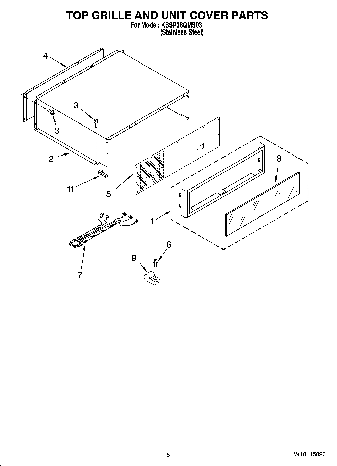 06 - TOP GRILLE AND UNIT COVER PARTS