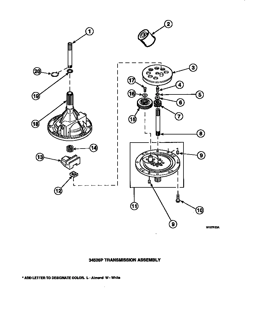 01 - 34526P TRANSMISSION ASSY