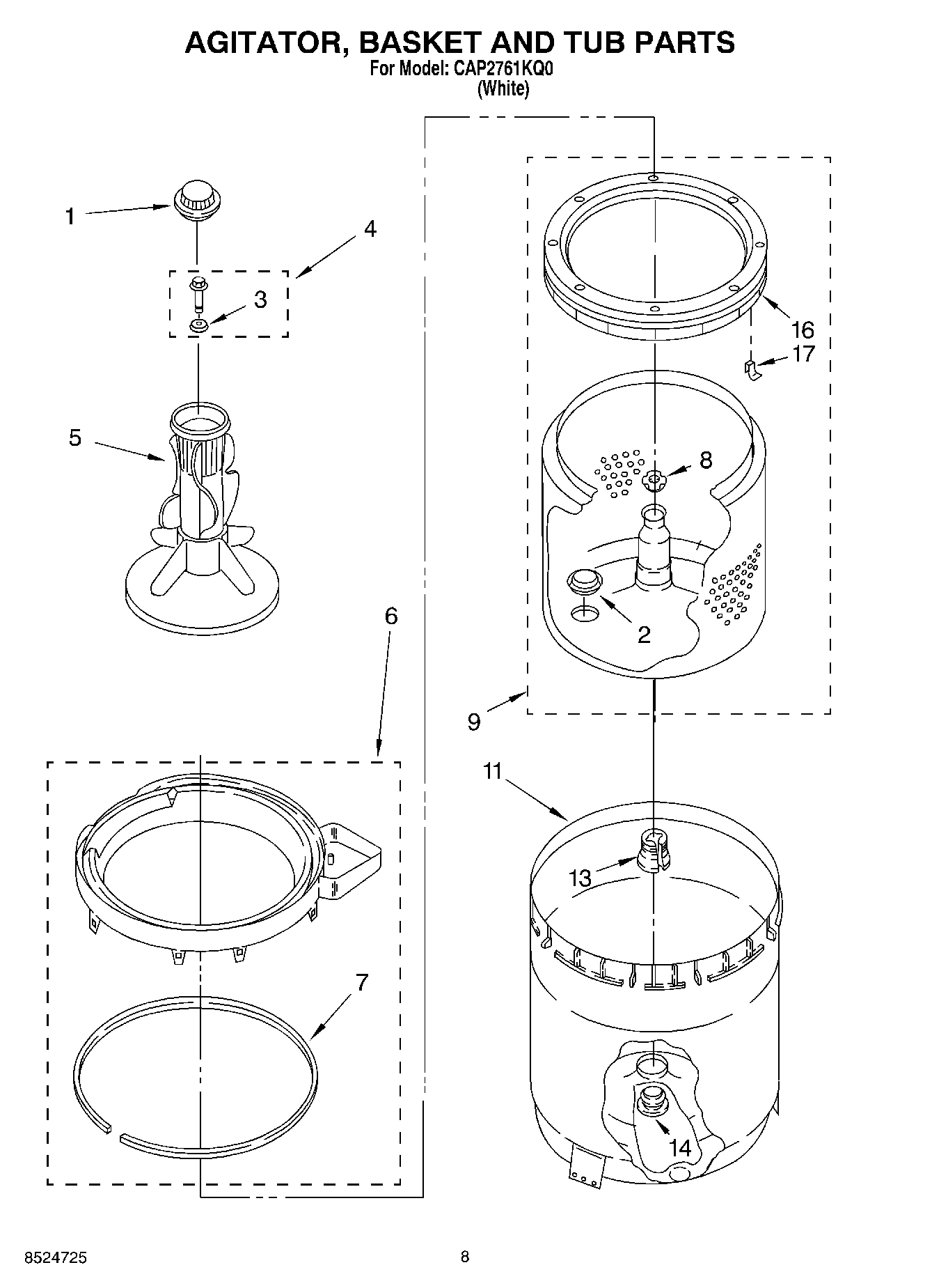 06 - AGITATOR, BASKET AND TUB