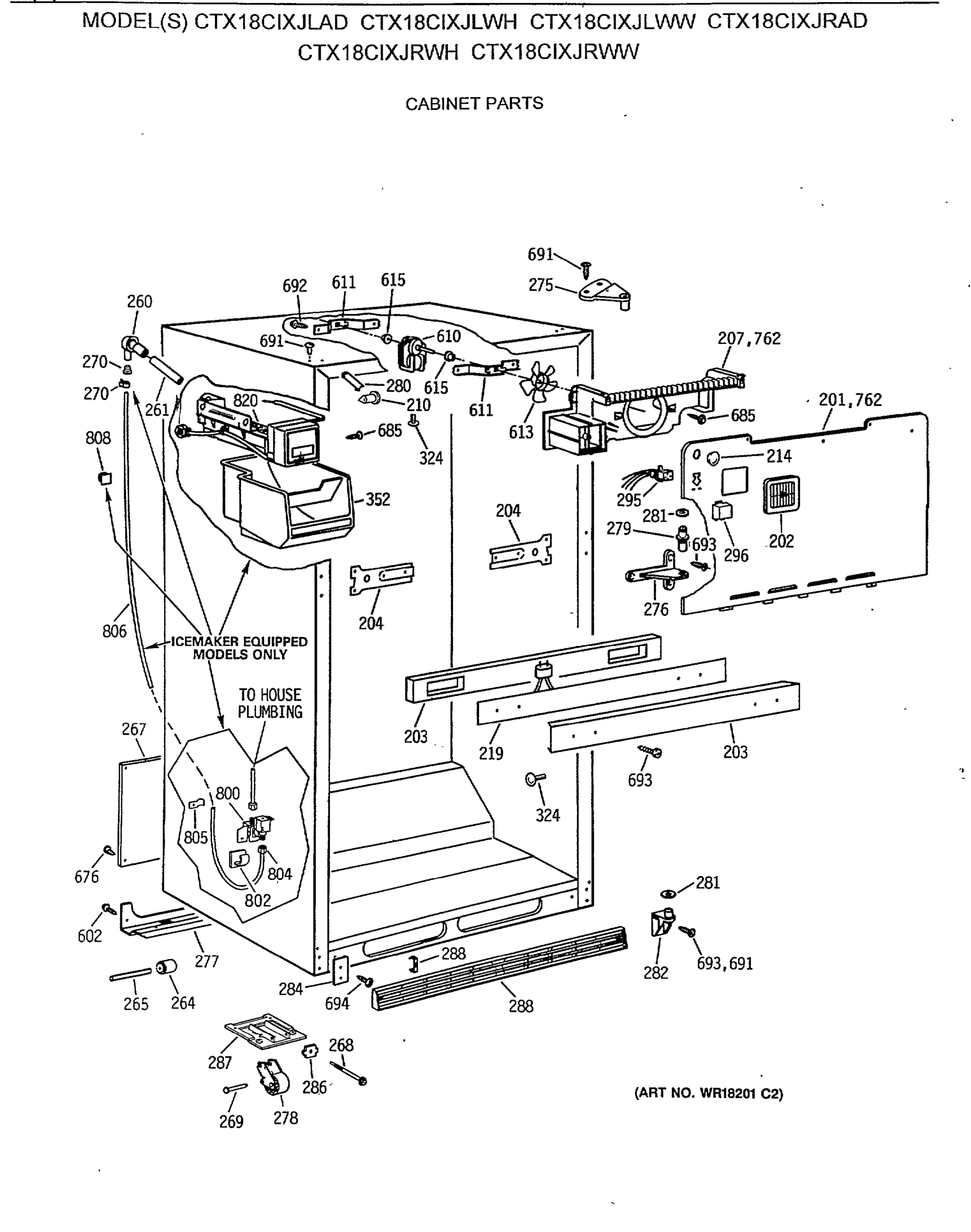 CABINET PARTS