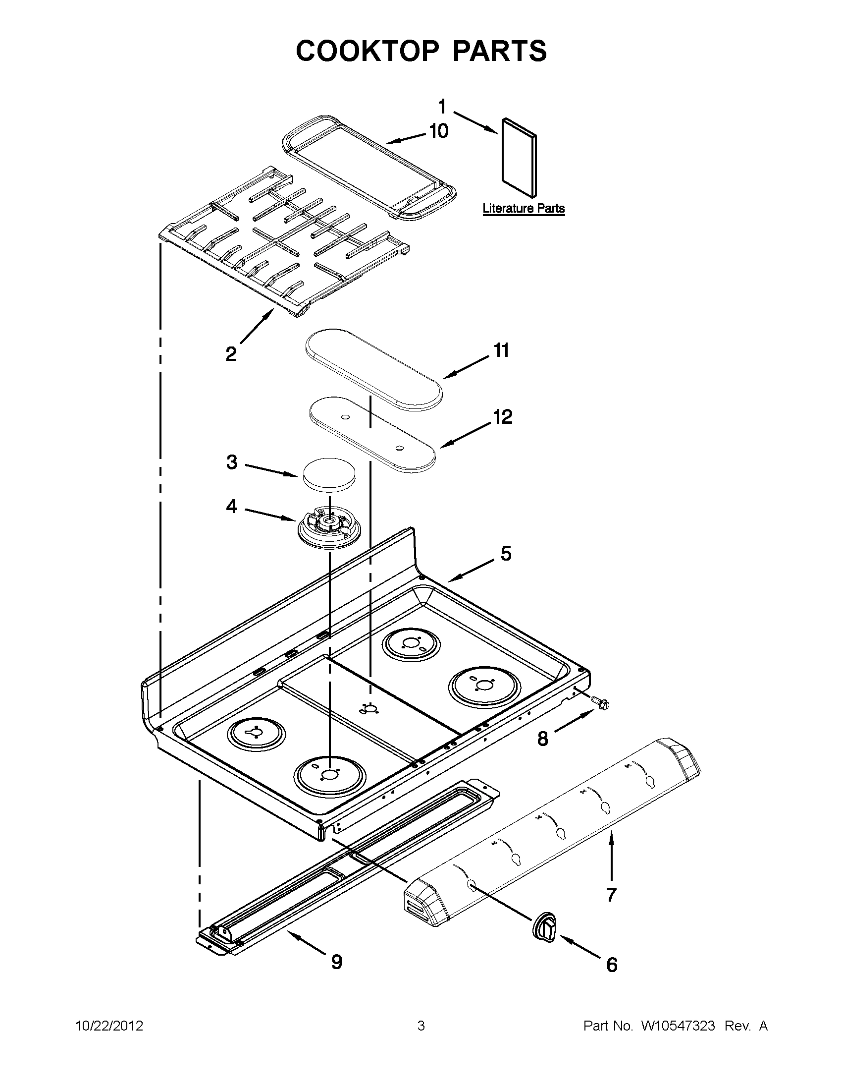 01 - COOKTOP PARTS