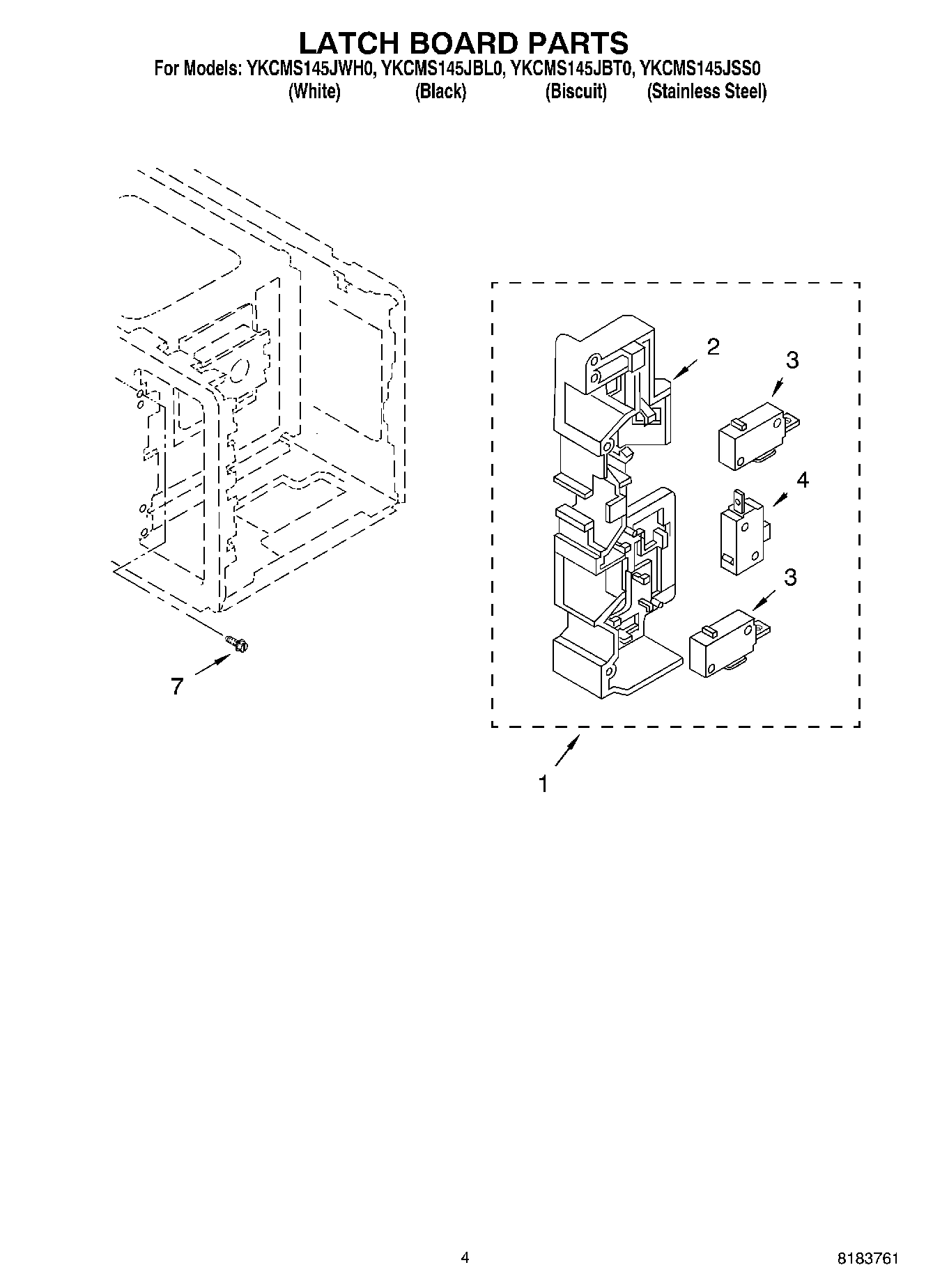 04 - LATCH BOARD PARTS