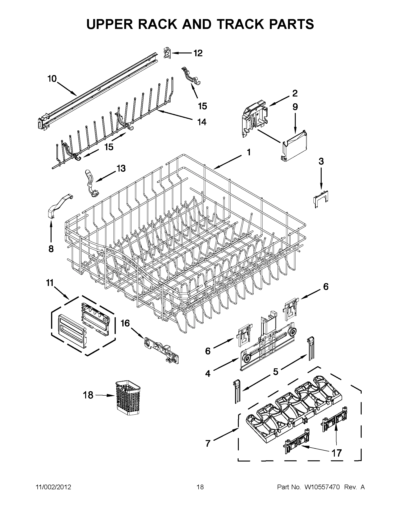 09 - UPPER RACK AND TRACK PARTS