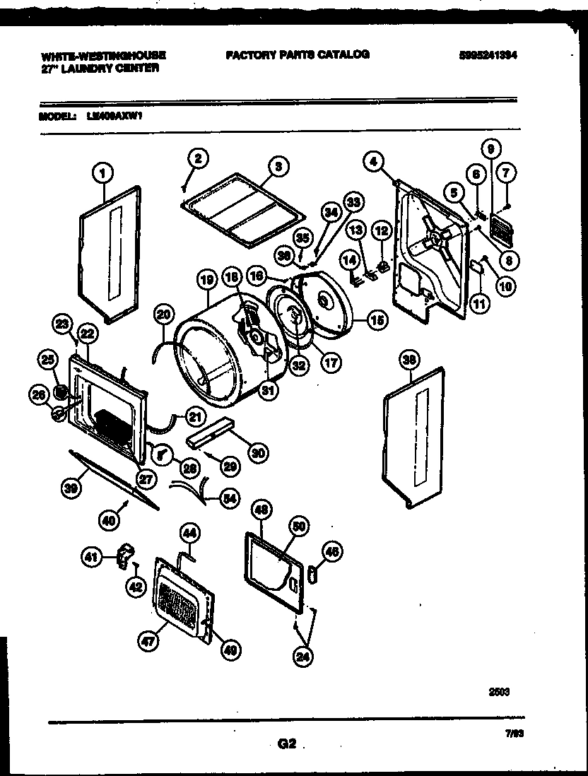 02 - CABINET AND COMPONENT PARTS