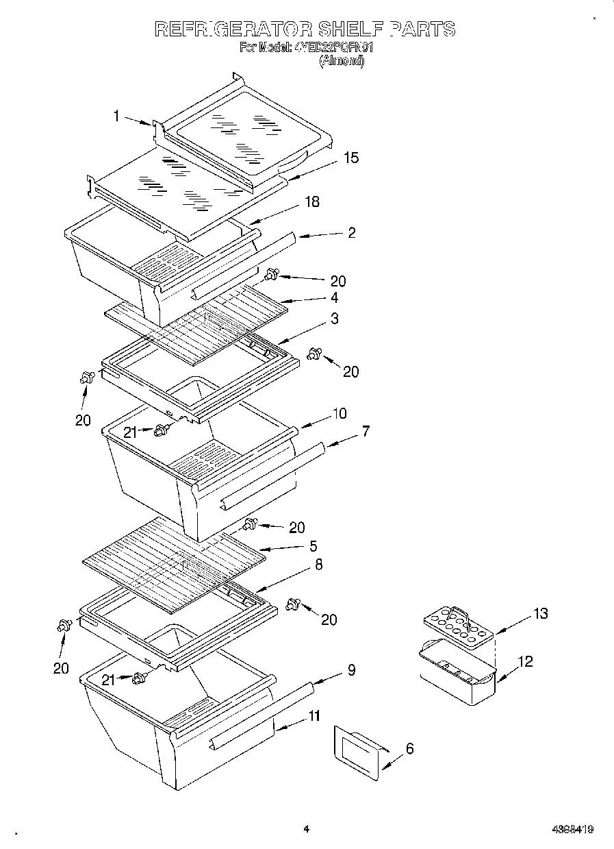 03 - REFRIGERATOR SHELF