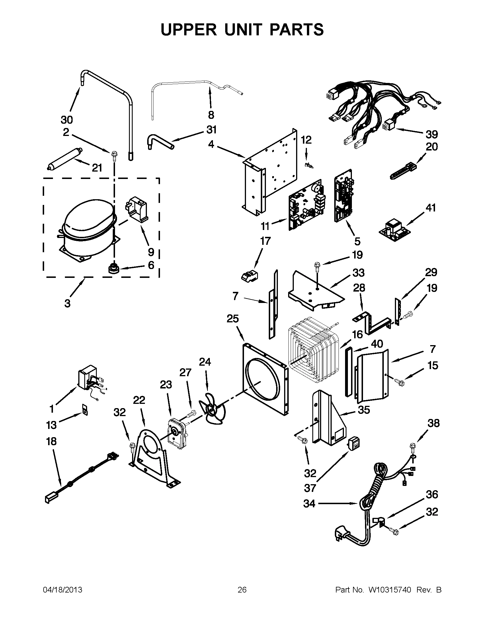 13 - UPPER UNIT PARTS