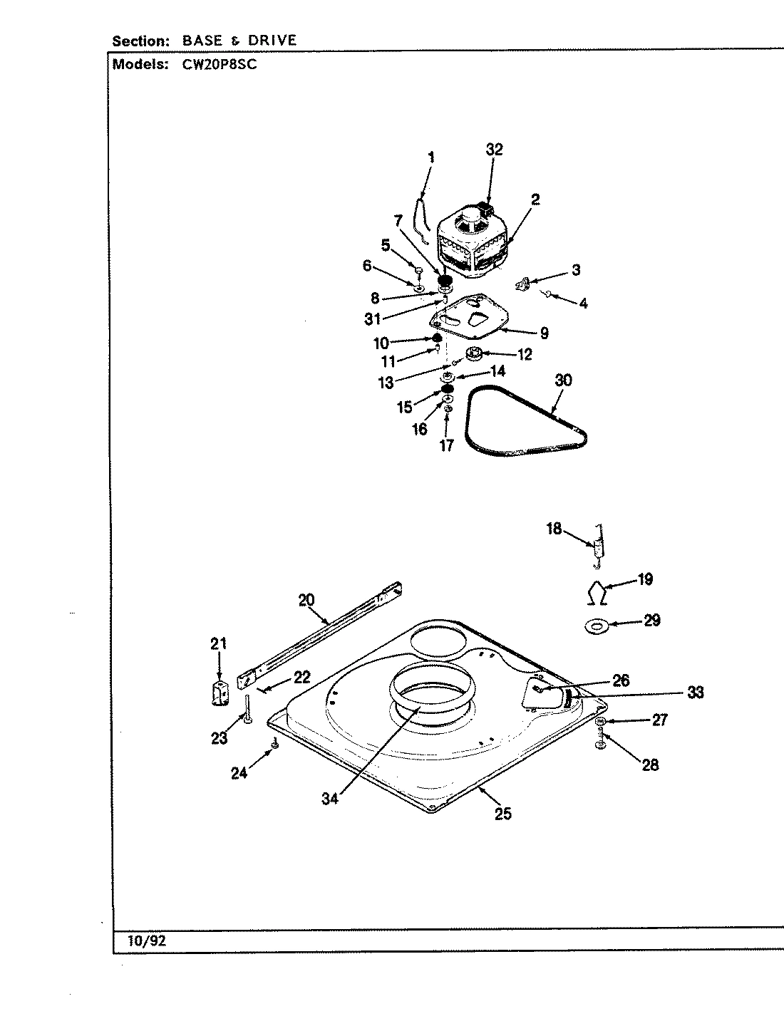 01 - BASE & DRIVE (CW20P8xSC)(REV. A-E)