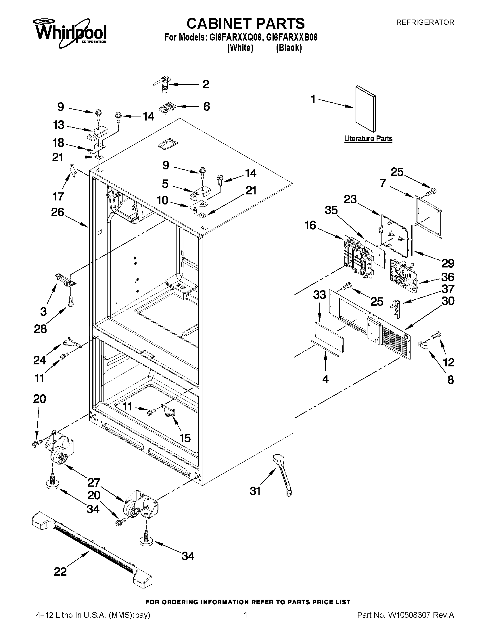 01 - CABINET PARTS