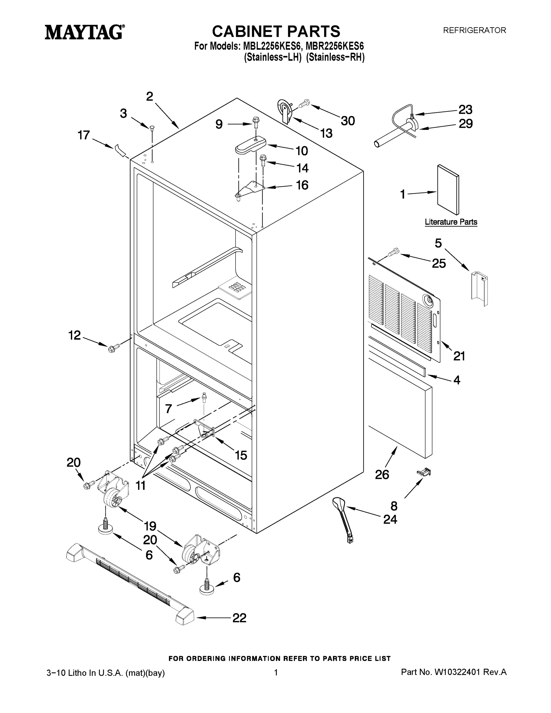 01 - CABINET PARTS