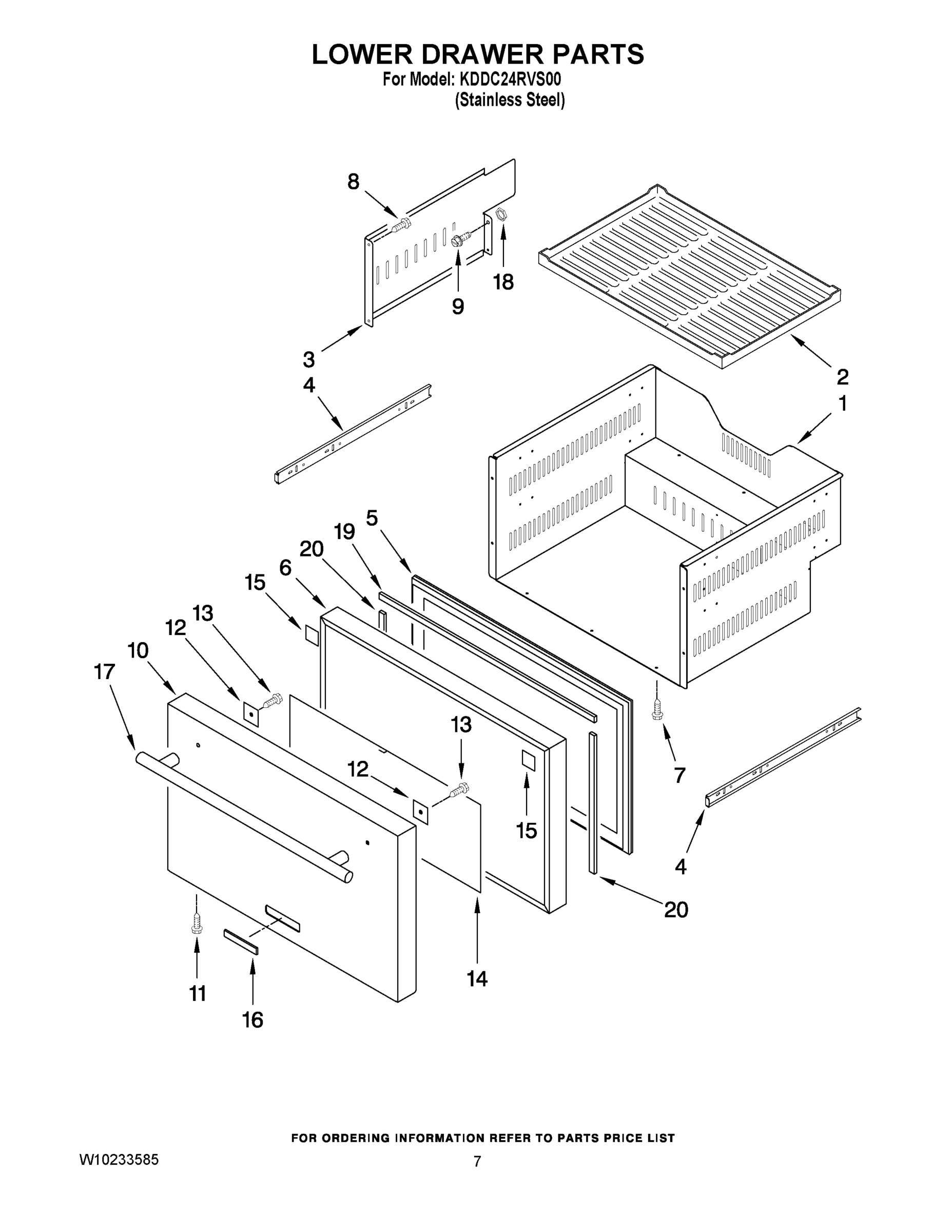 04 - LOWER DRAWER PARTS