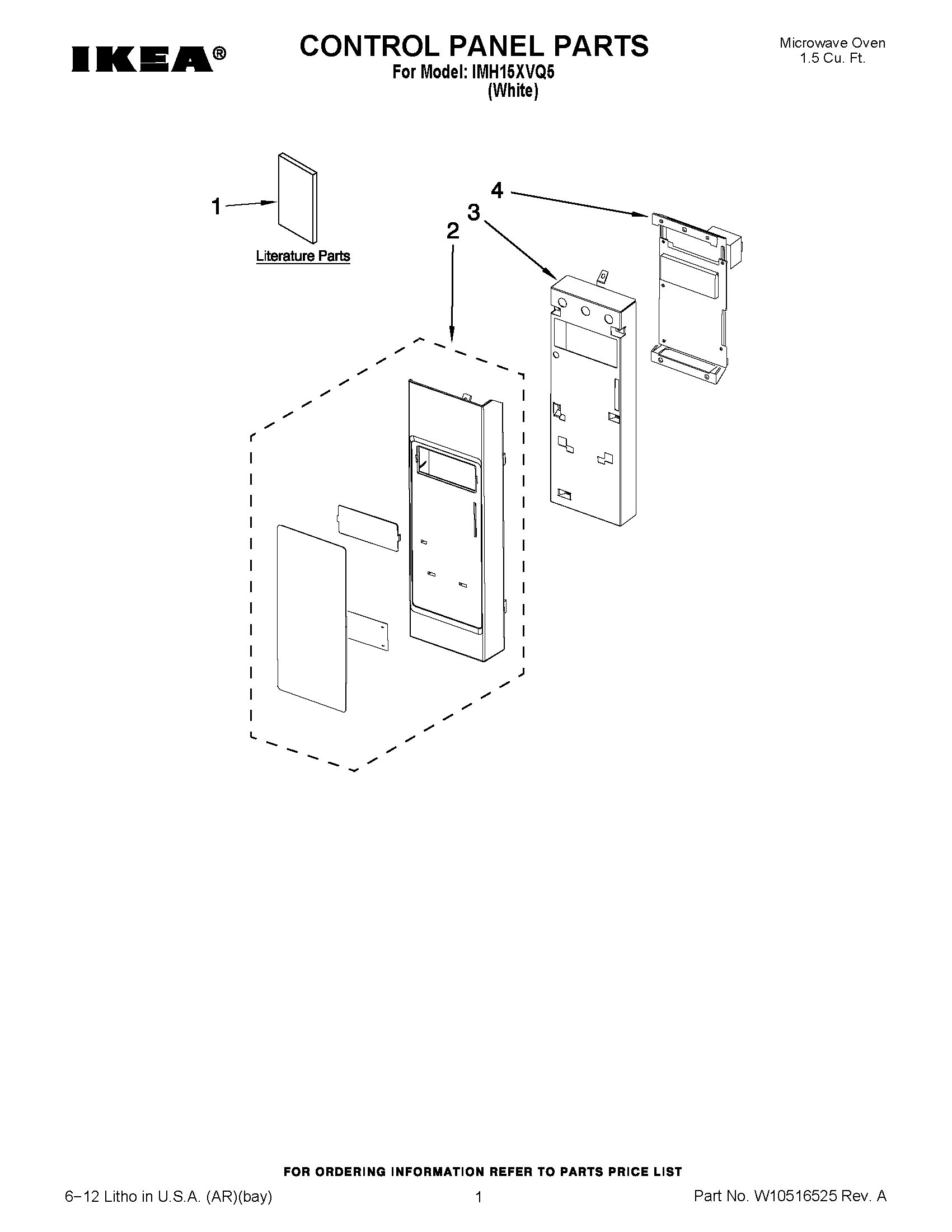 01 - CONTROL PANEL PARTS