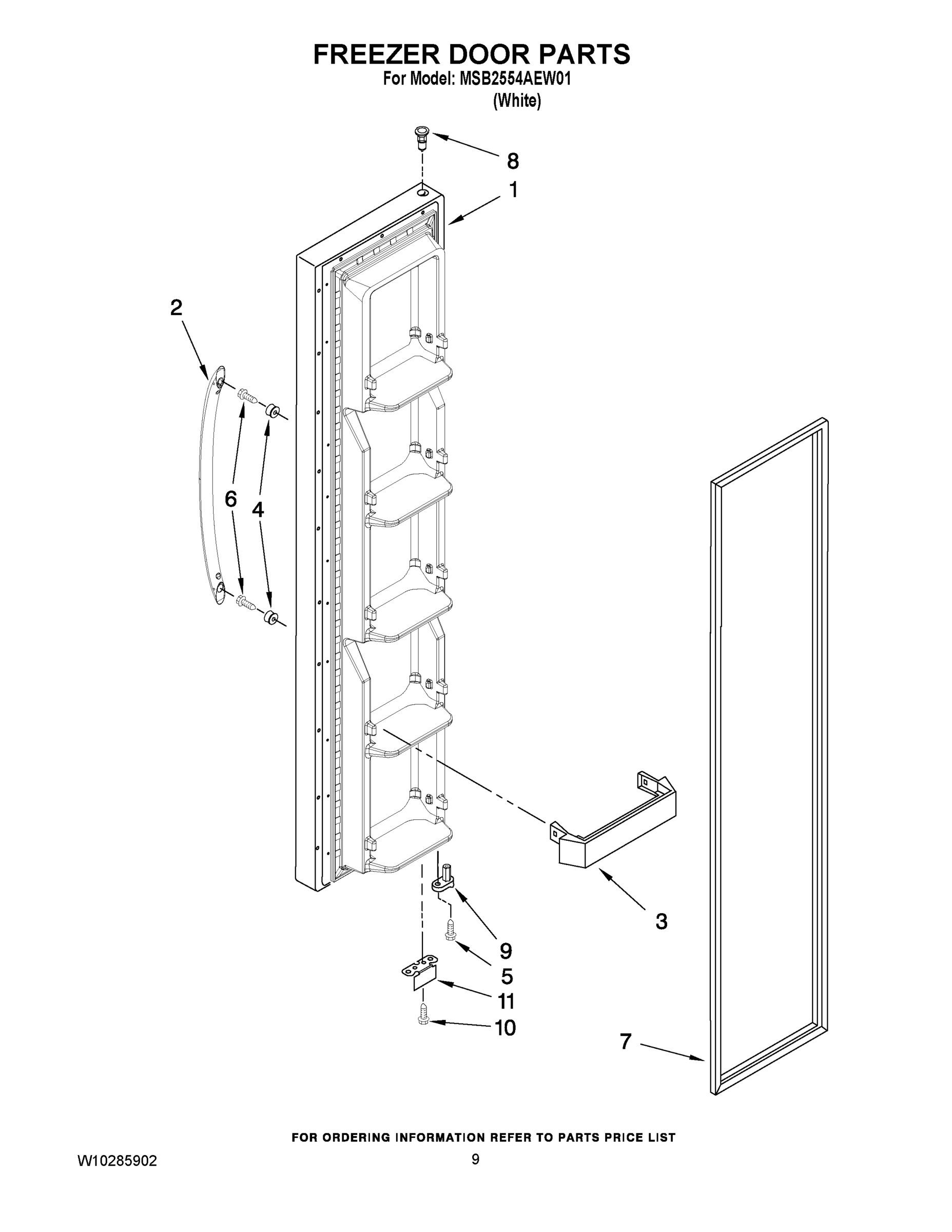 06 - FREEZER DOOR PARTS