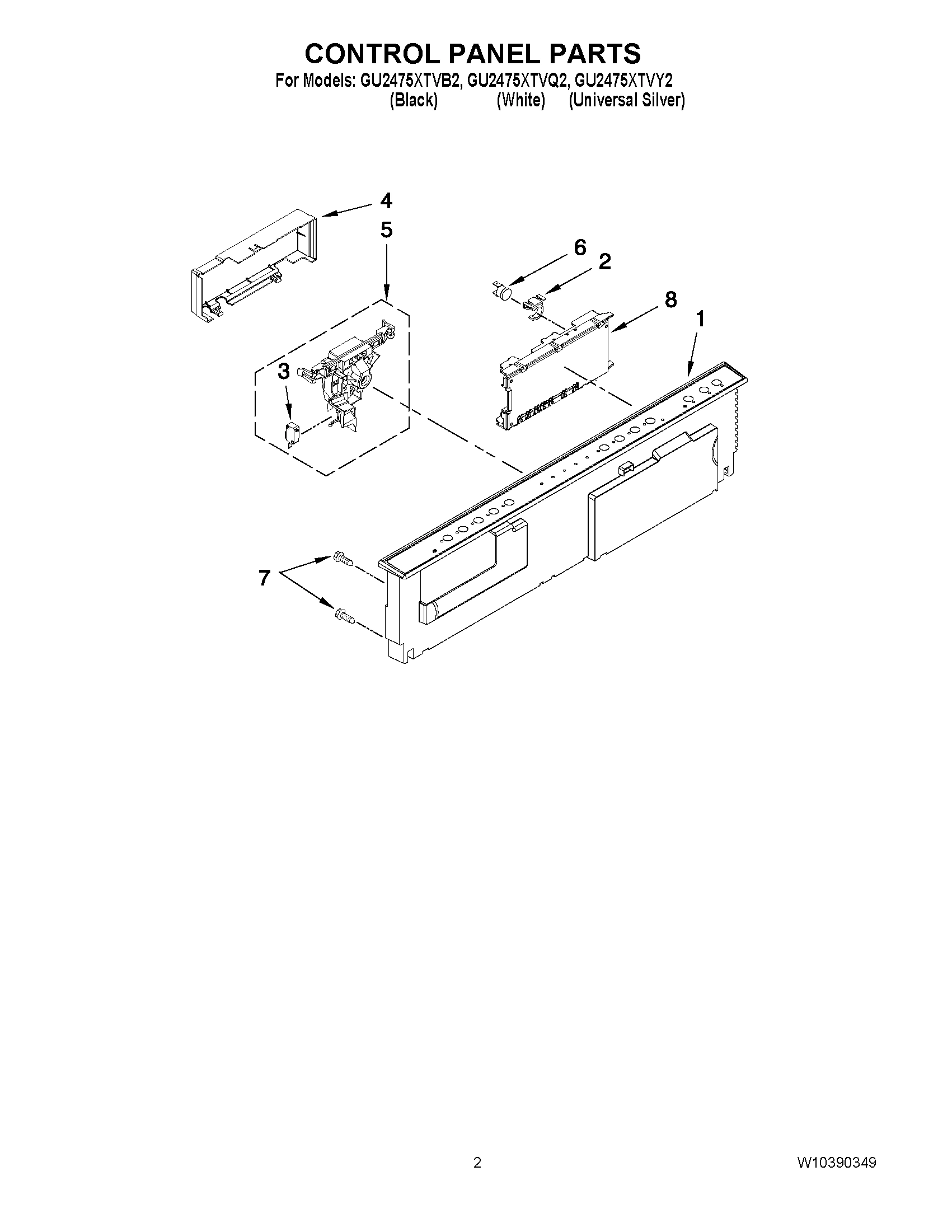 02 - CONTROL PANEL PARTS