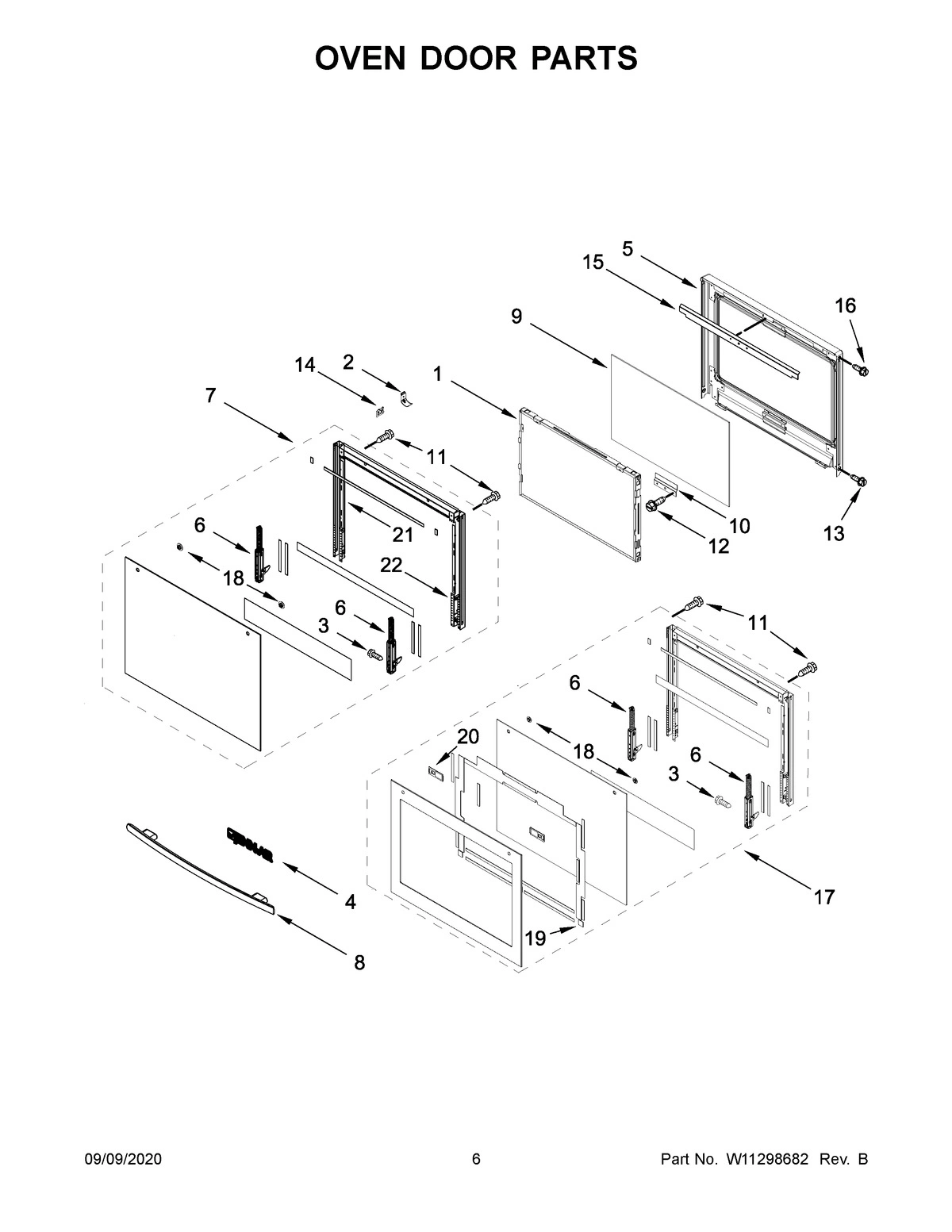04 - OVEN DOOR PARTS