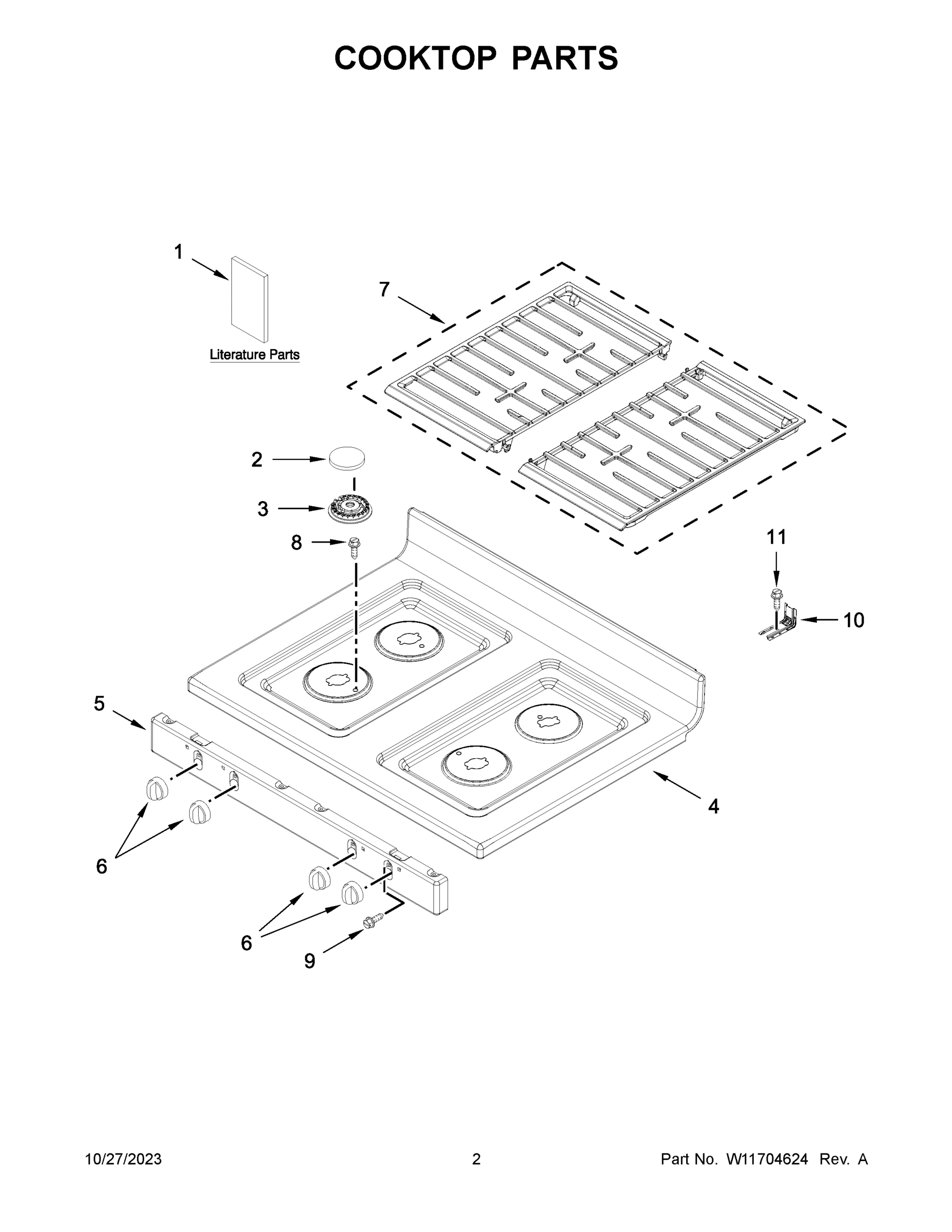 02 - COOKTOP PARTS