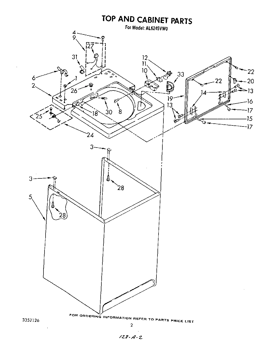 02 - TOP AND CABINET , LITERATURE AND OPTIONAL