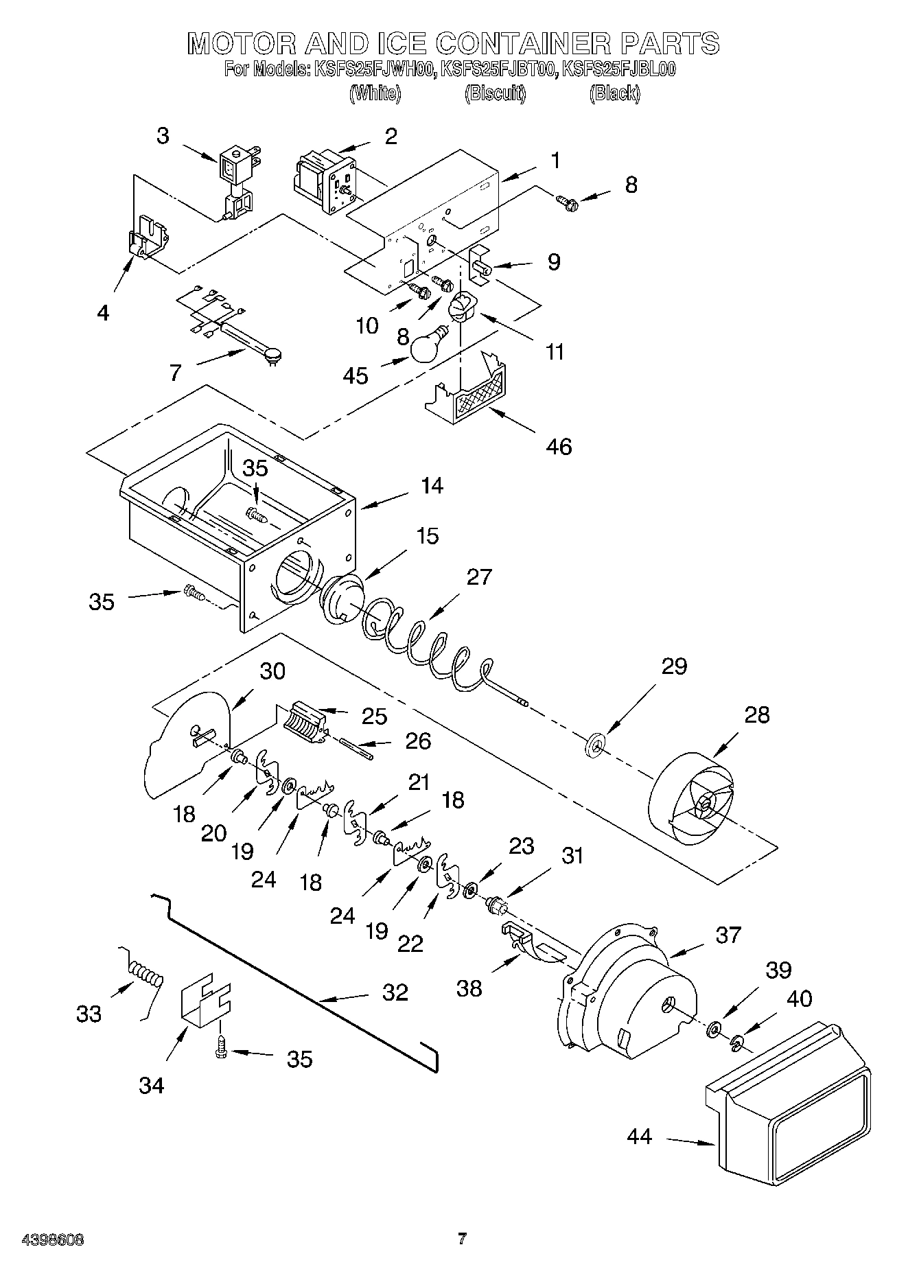 05 - MOTOR AND ICE CONTAINER
