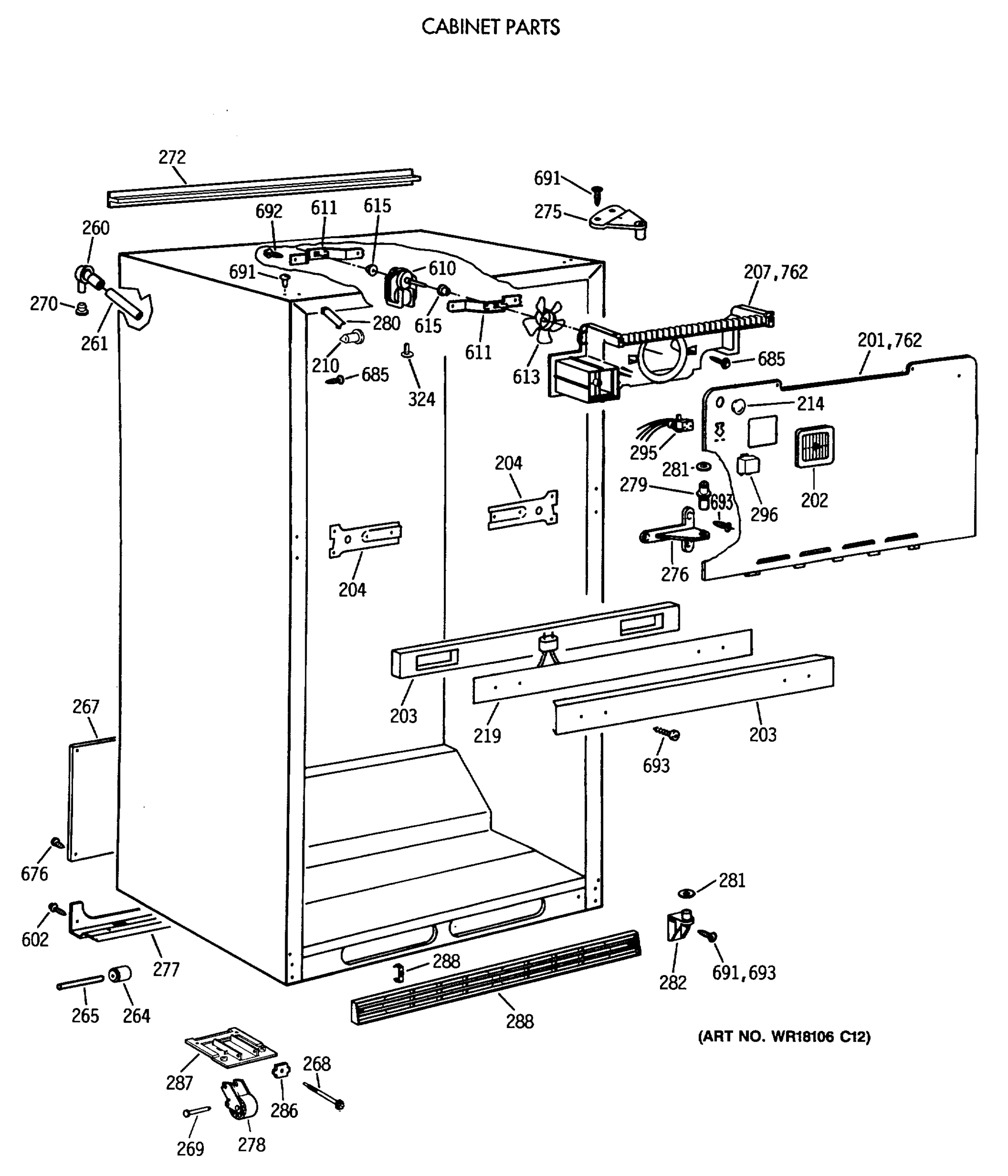 CABINET PARTS