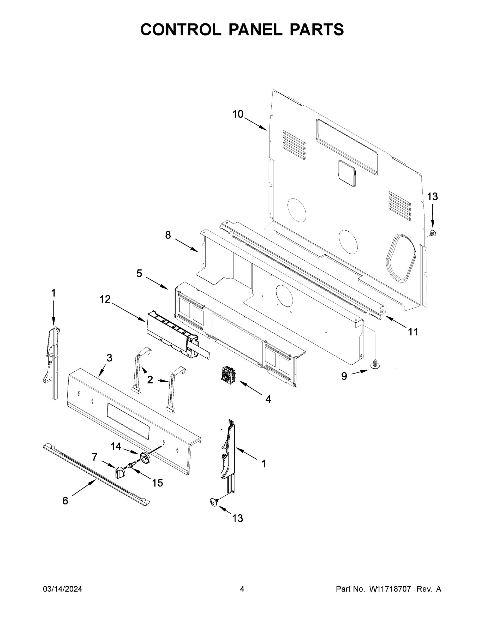 03 - CONTROL PANEL PARTS