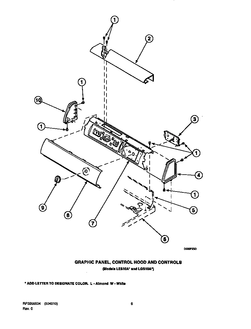 06 - GRAPHIC PANEL, CONTROL HOOD AND CONTROLS