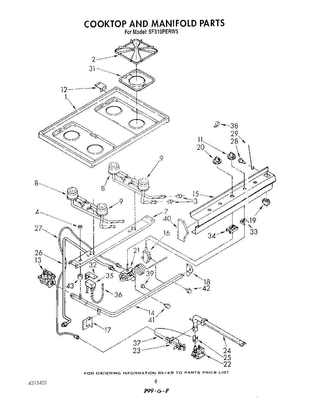 06 - COOK TOP AND MANIFOLD , LITERATURE