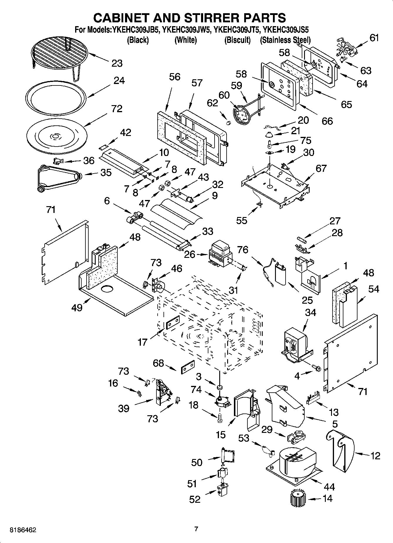 06 - CABINET AND STIRRER PARTS