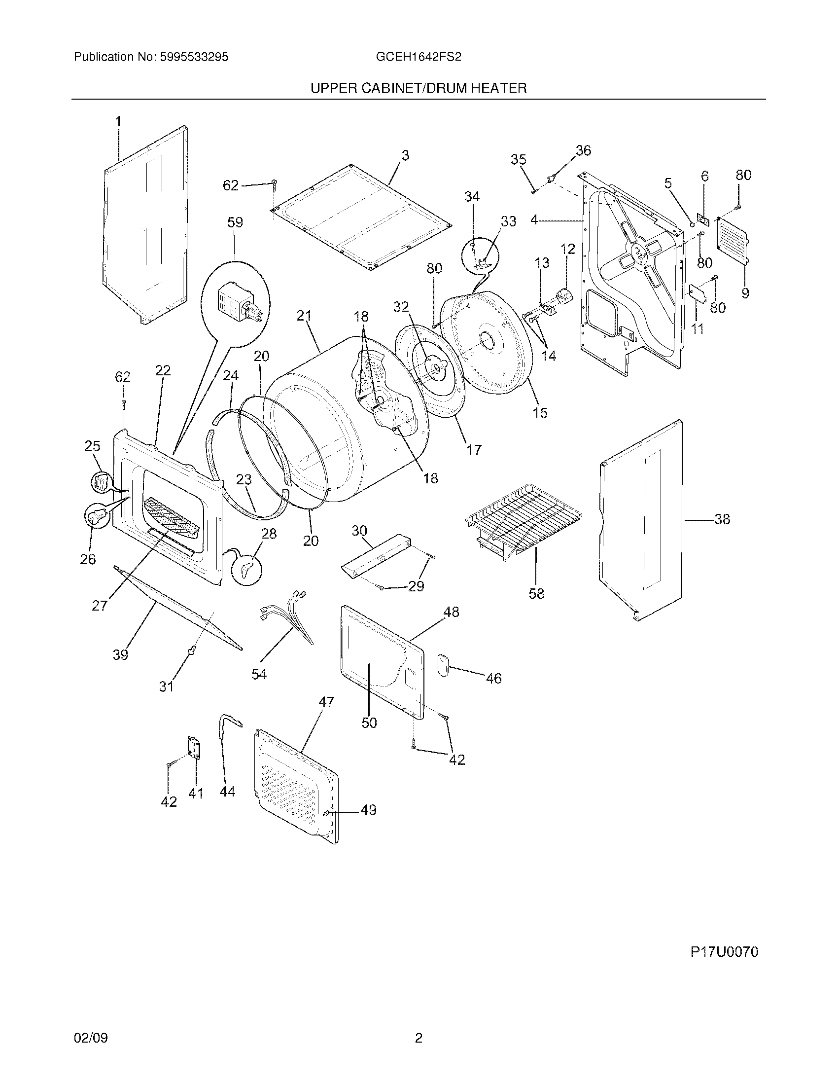 03 - UPPER CABINET/DRUM HEATER