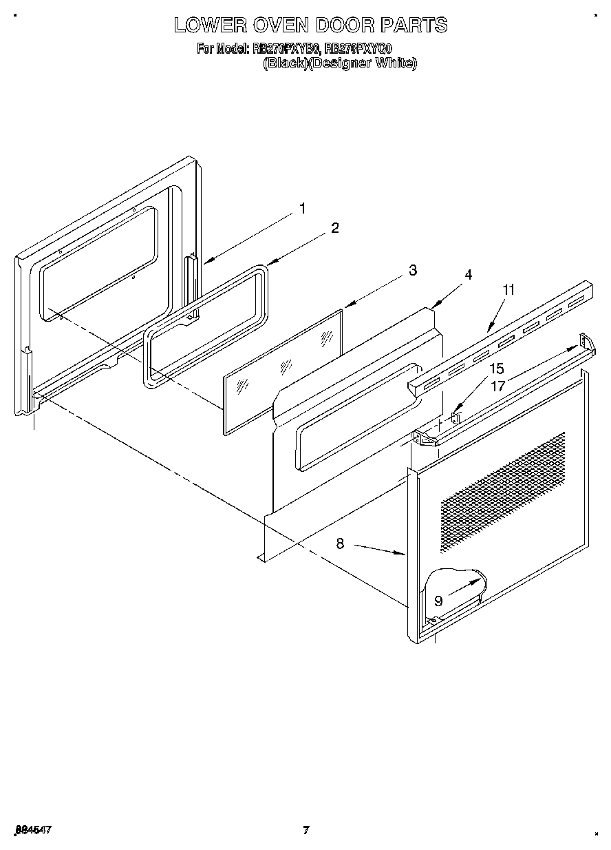 04 - LOWER OVEN DOOR, OPTIONAL
