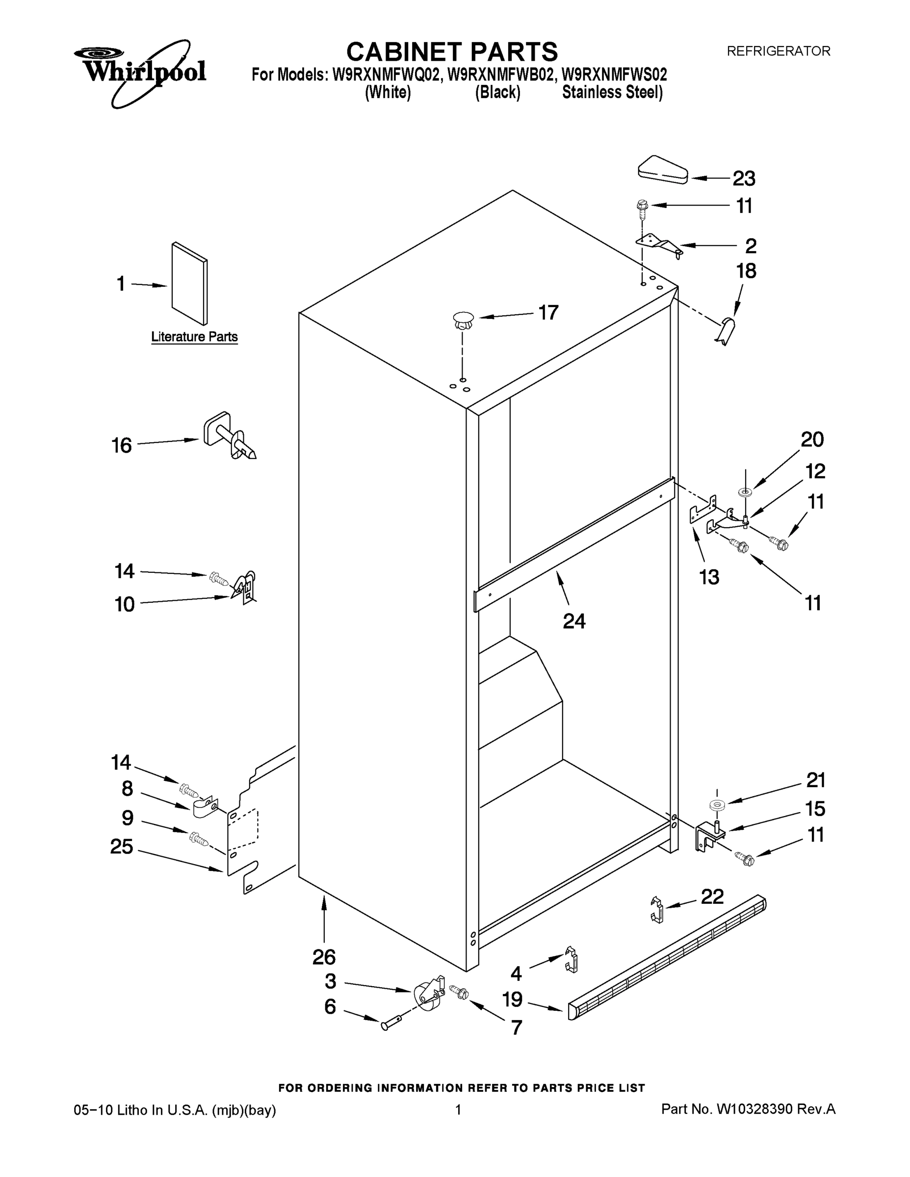 01 - CABINET PARTS