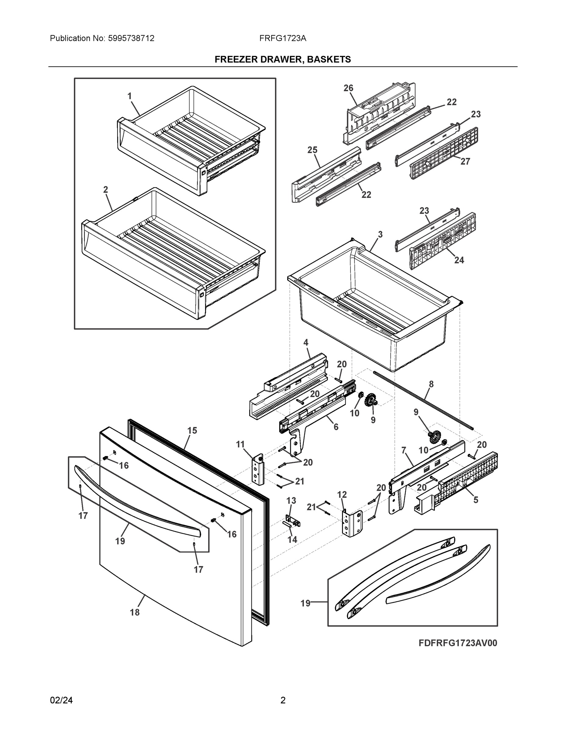 02 - FREEZER DRAWER, BASKETS