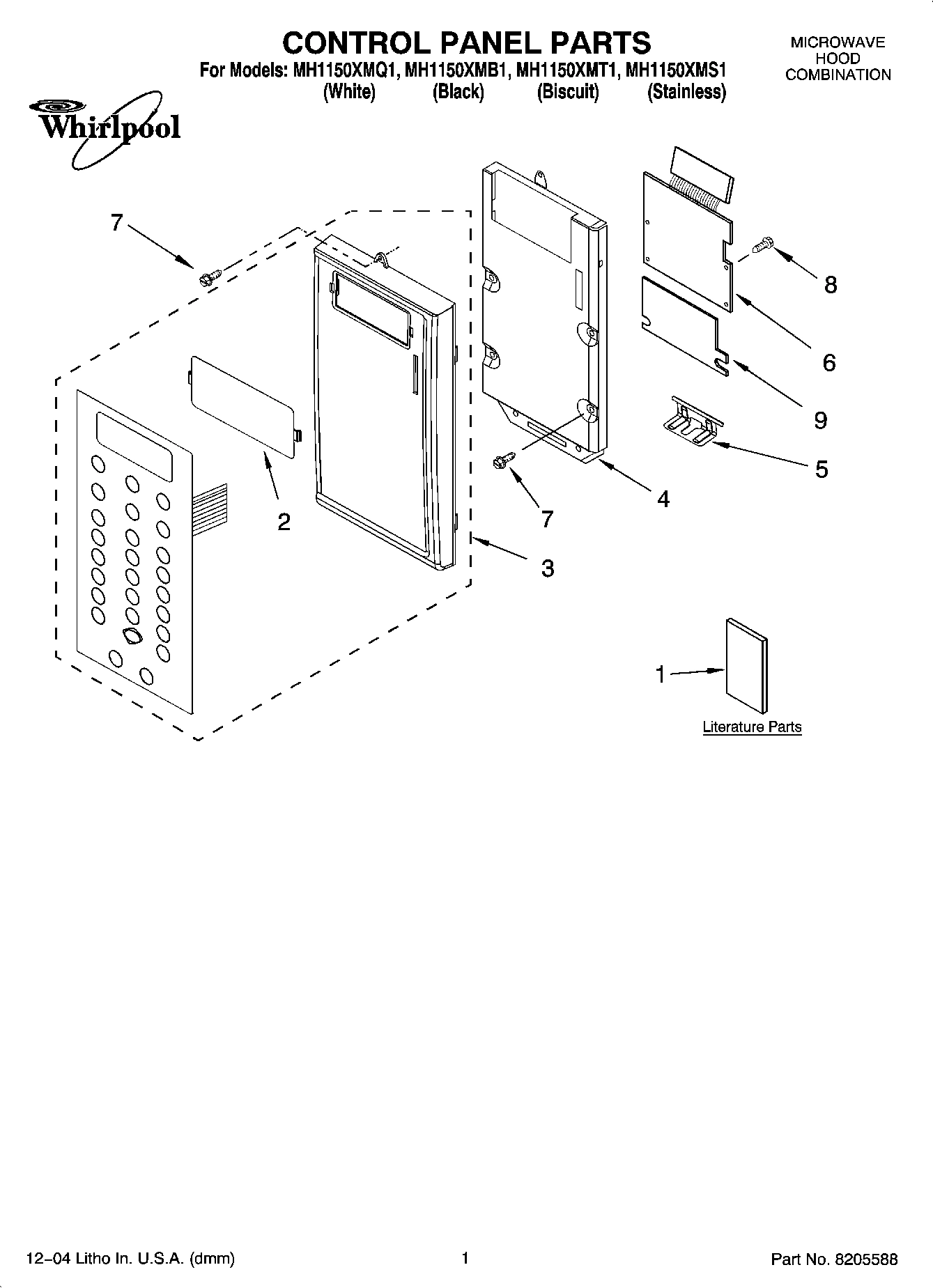 01 - CONTROL PANEL PARTS