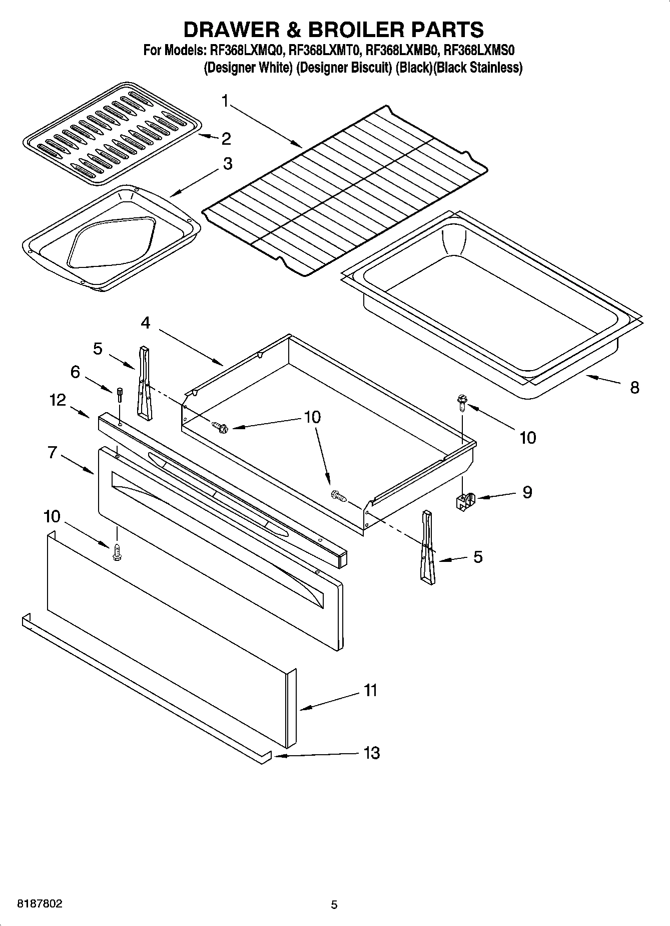 04 - DRAWER & BROILER PARTS