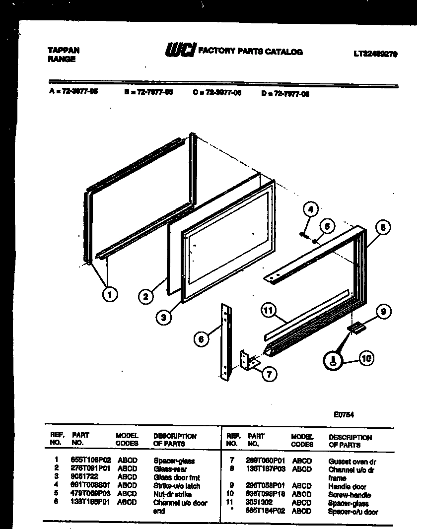 09 - UPPER OVEN DOOR PARTS