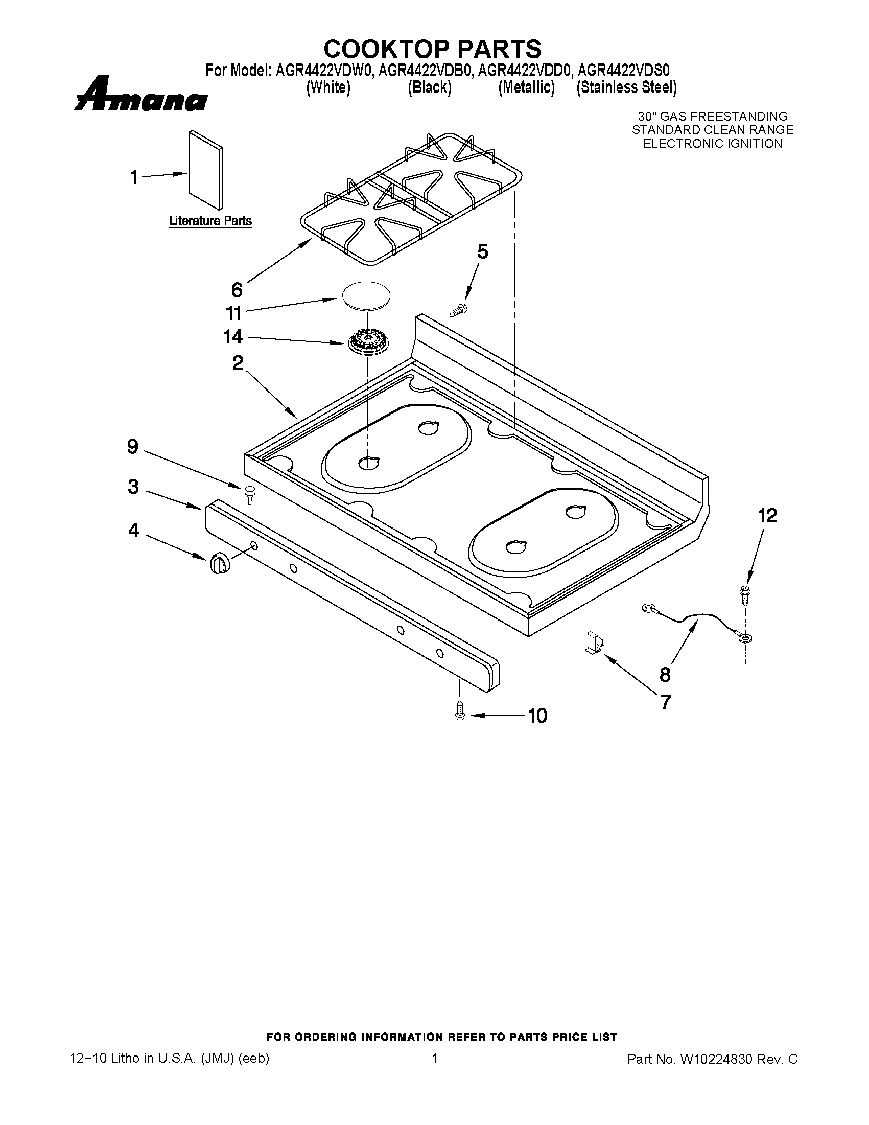 01 - COOKTOP PARTS