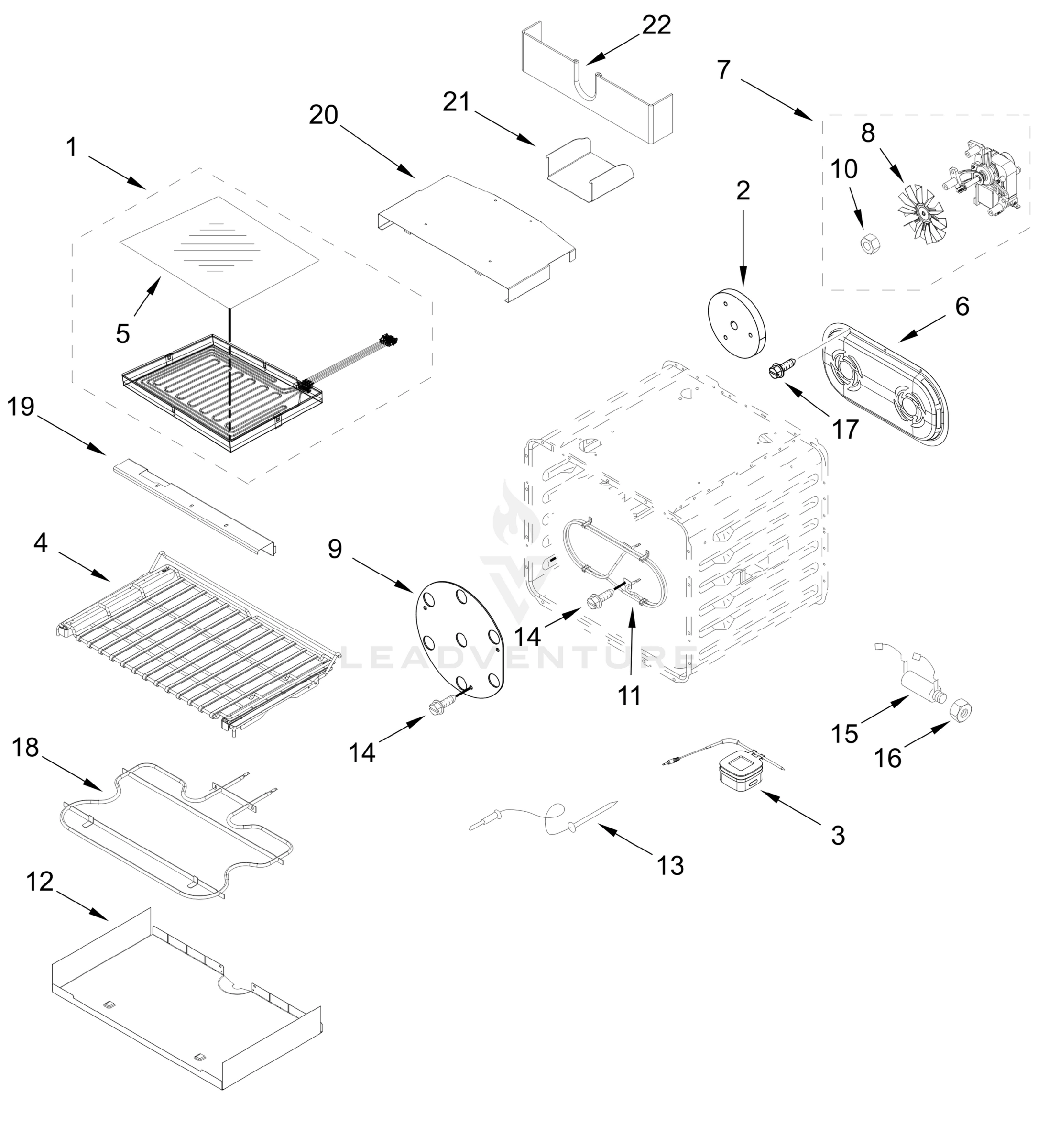 INTERNAL OVEN PARTS (30 In)